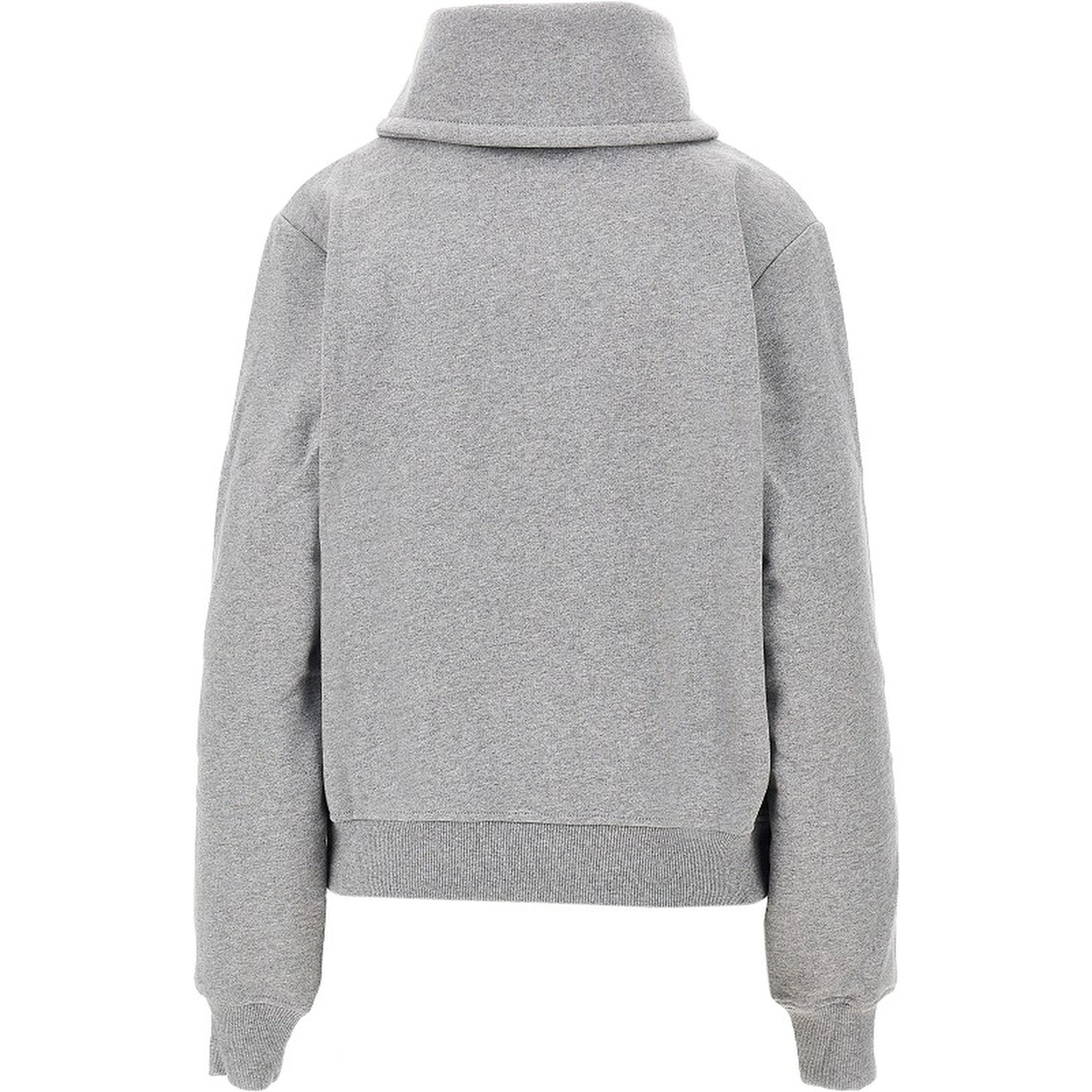 High-neck full-zip sweatshirt