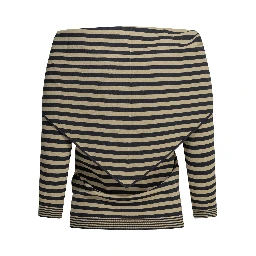 Scarf neck sweater