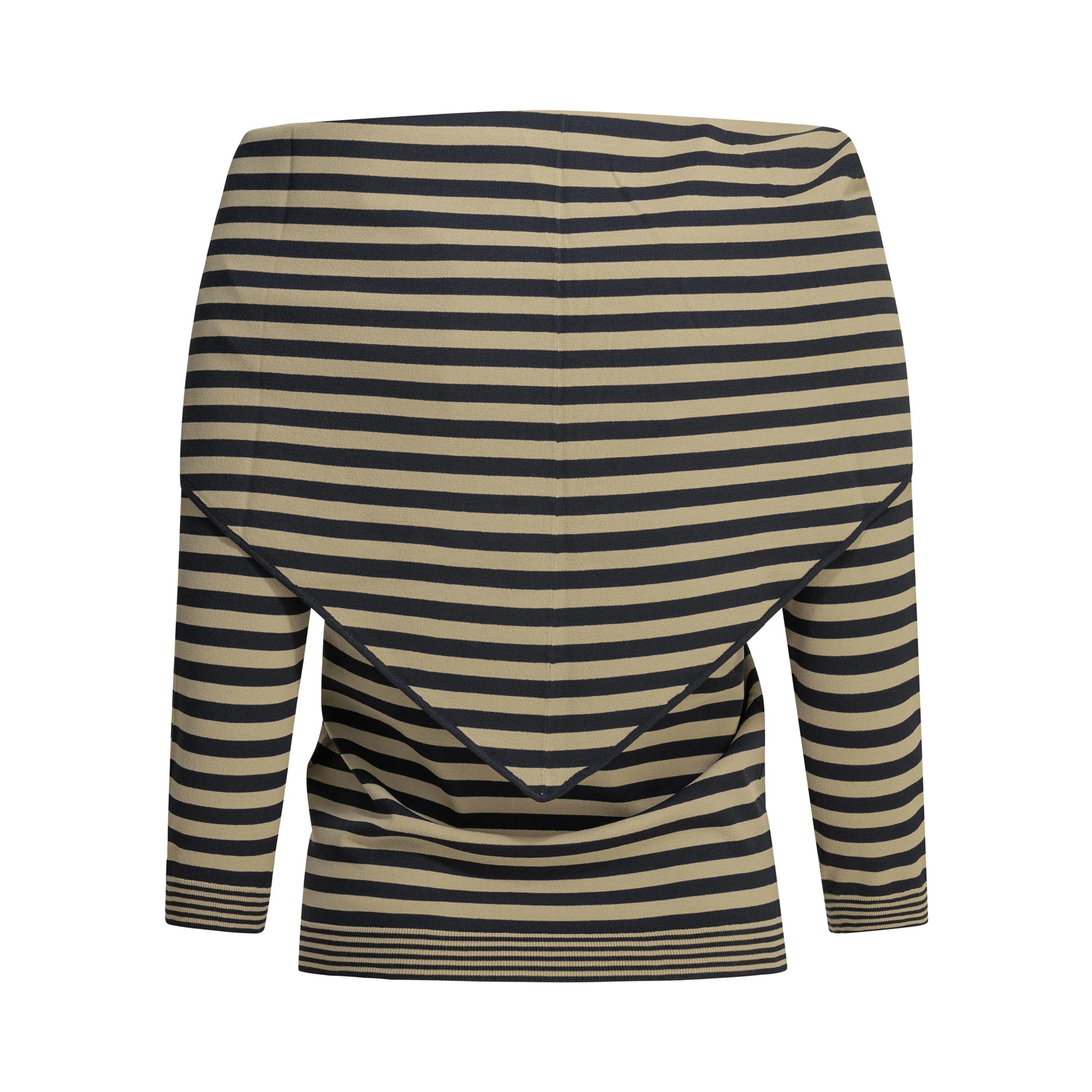 Scarf neck sweater