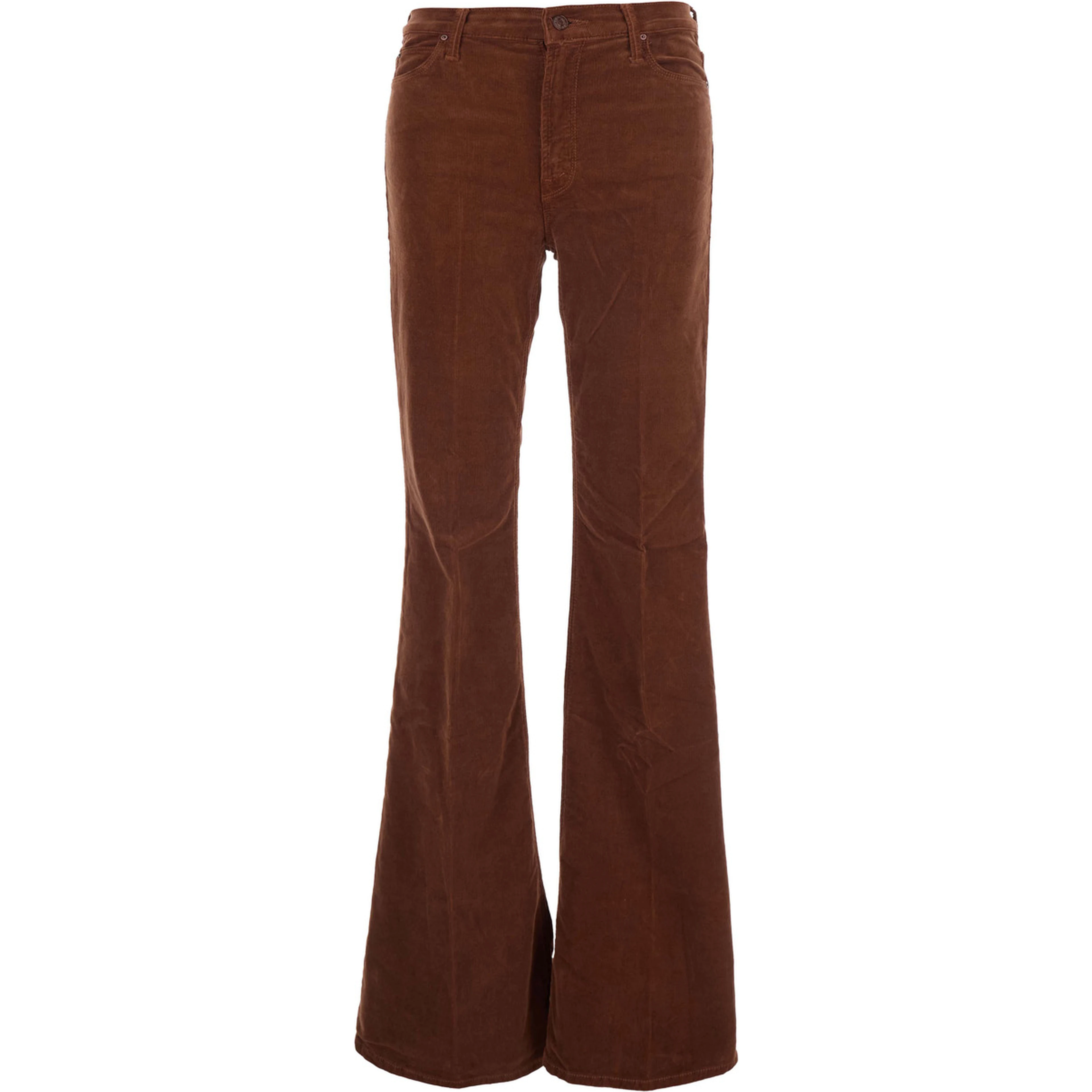 THE DOOZY pants with elastane and cotton brown woman