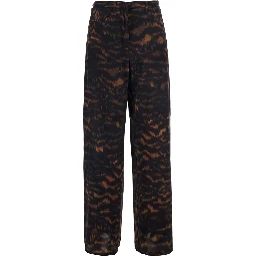 AOKI BIS PANT is an elegant pant made of black silk and elastane for women
