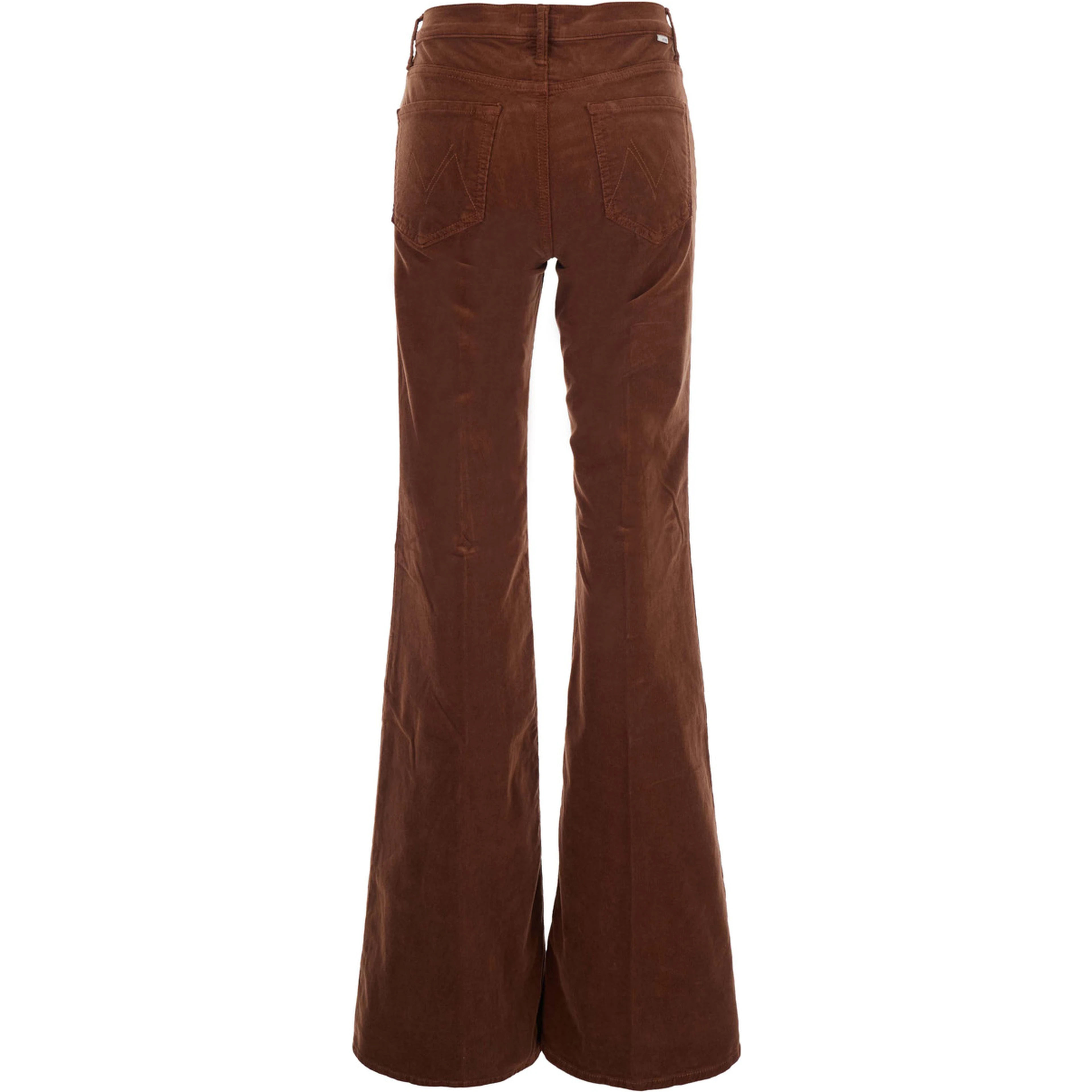 THE DOOZY pants with elastane and cotton brown woman