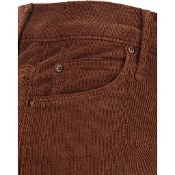 THE DOOZY pants with elastane and cotton brown woman