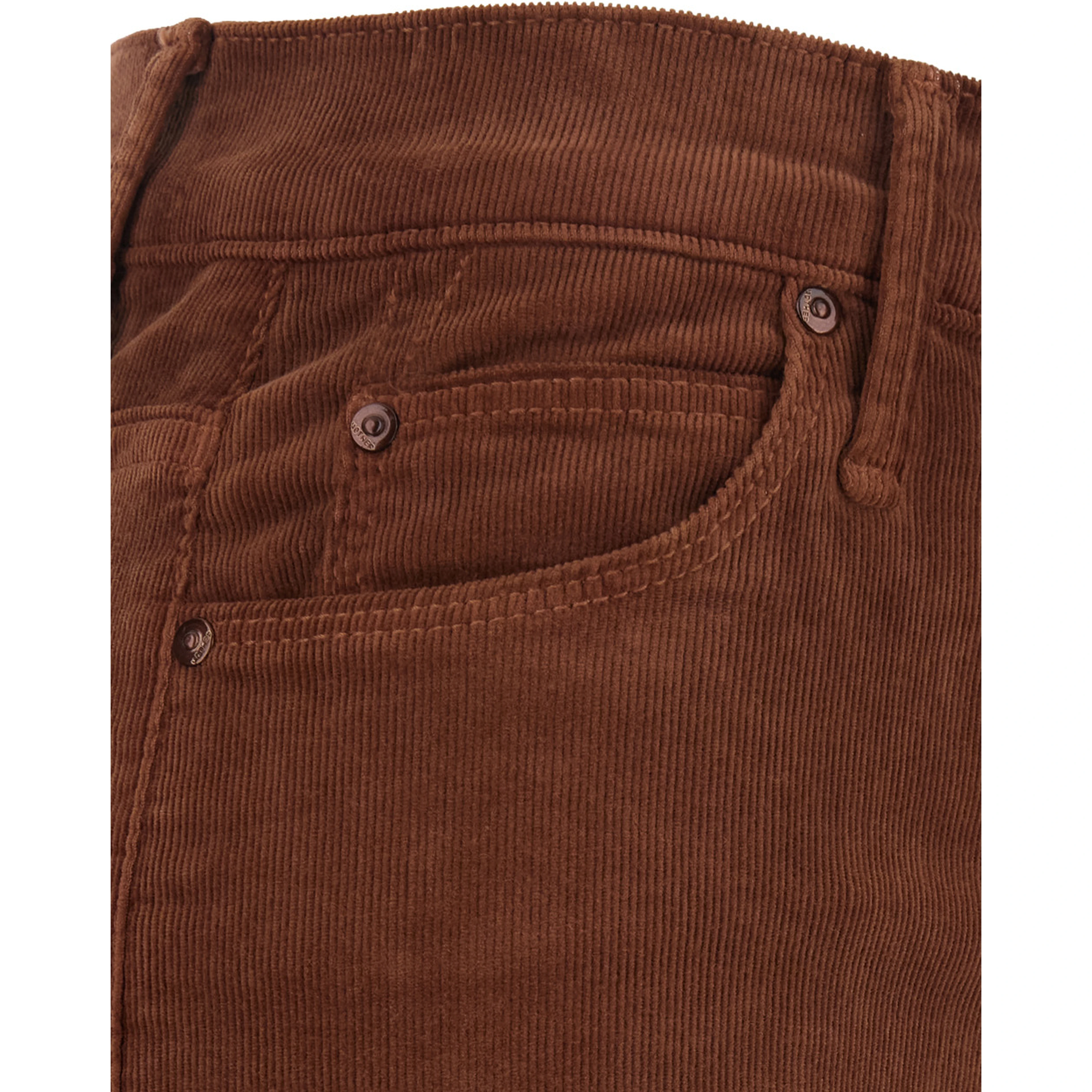 THE DOOZY pants with elastane and cotton brown woman