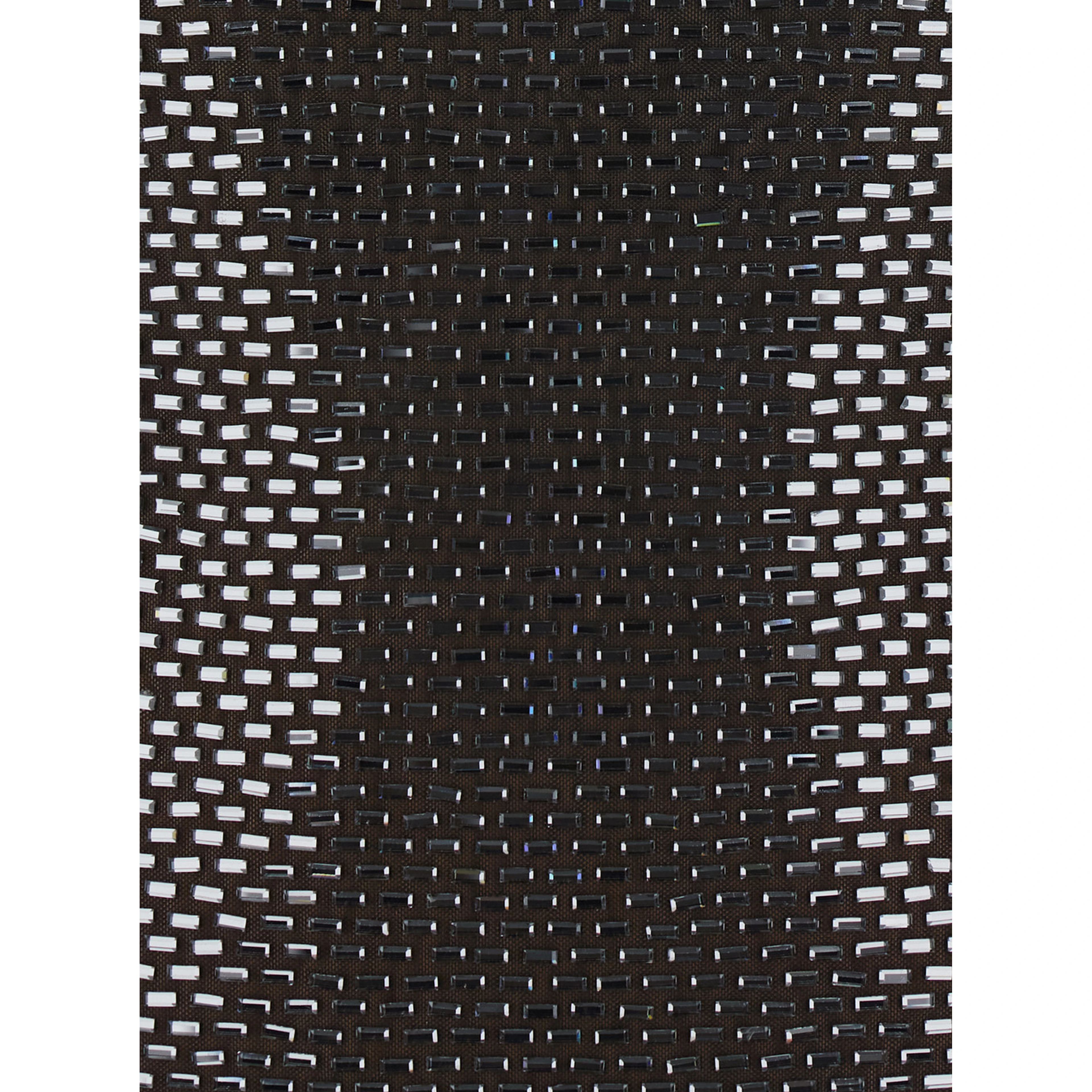 Maxi dress with square neckline, rhinestone details, in Tech Fabric, gray, woman