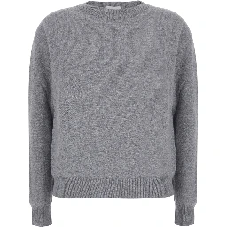 High Neck Long Sleeve Top in Tech Fabric Gray for Women