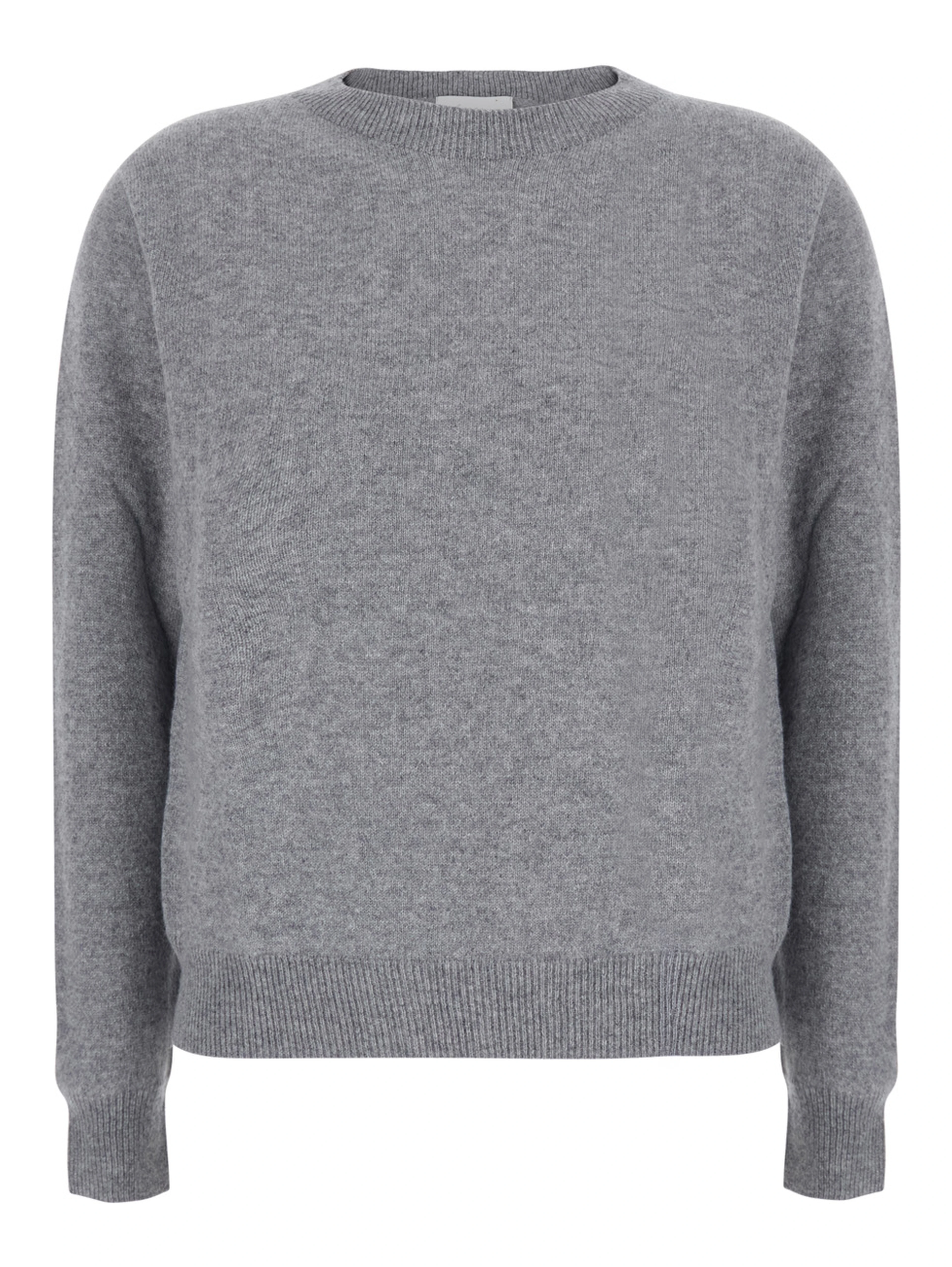 High Neck Long Sleeve Top in Tech Fabric Gray for Women
