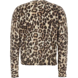 Brushed cashmere cardigan Macula with long sleeves and brown color for women