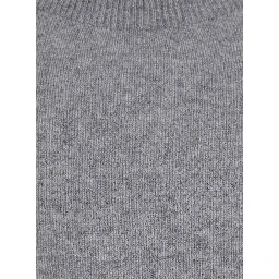 High Neck Long Sleeve Top in Tech Fabric Gray for Women