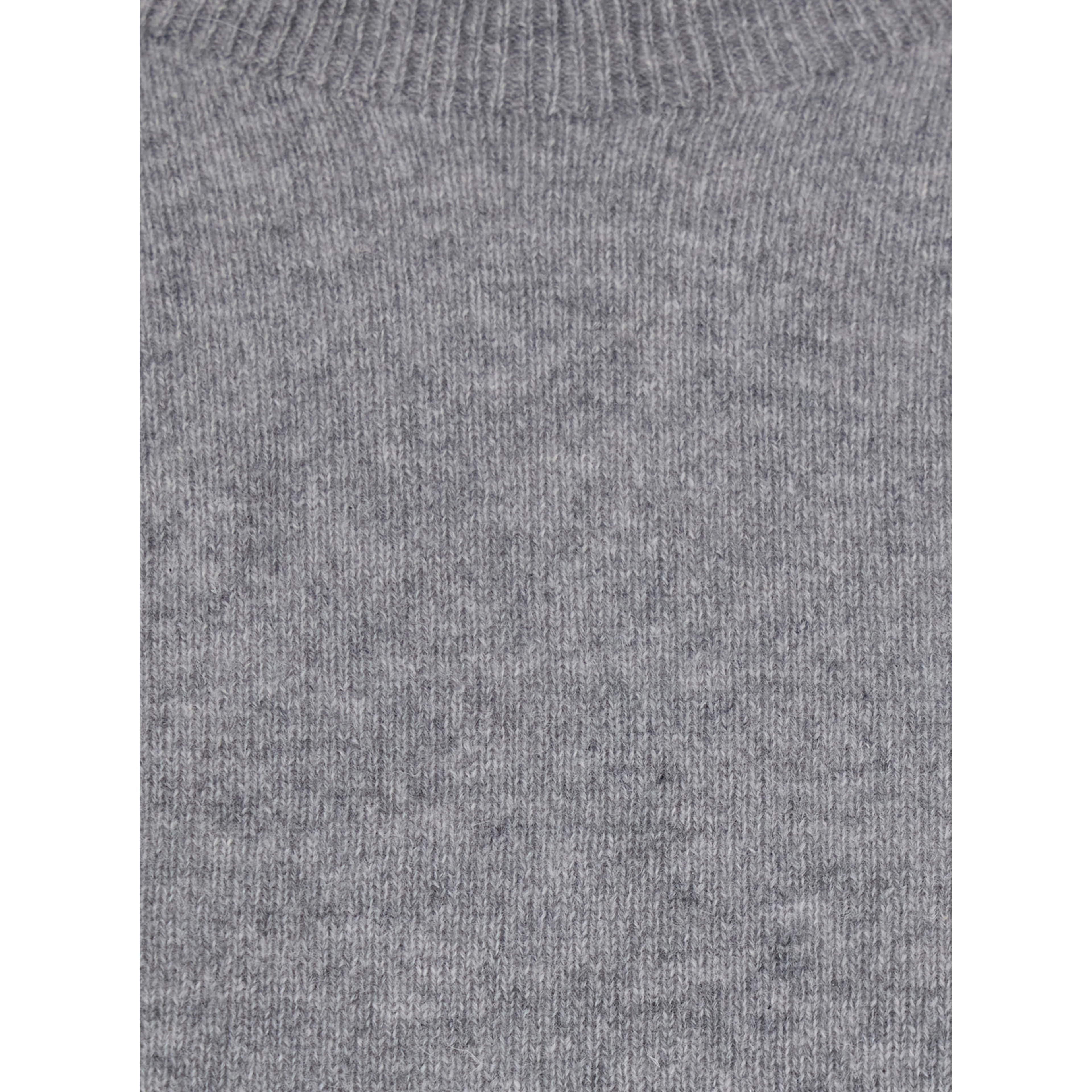 High Neck Long Sleeve Top in Tech Fabric Gray for Women