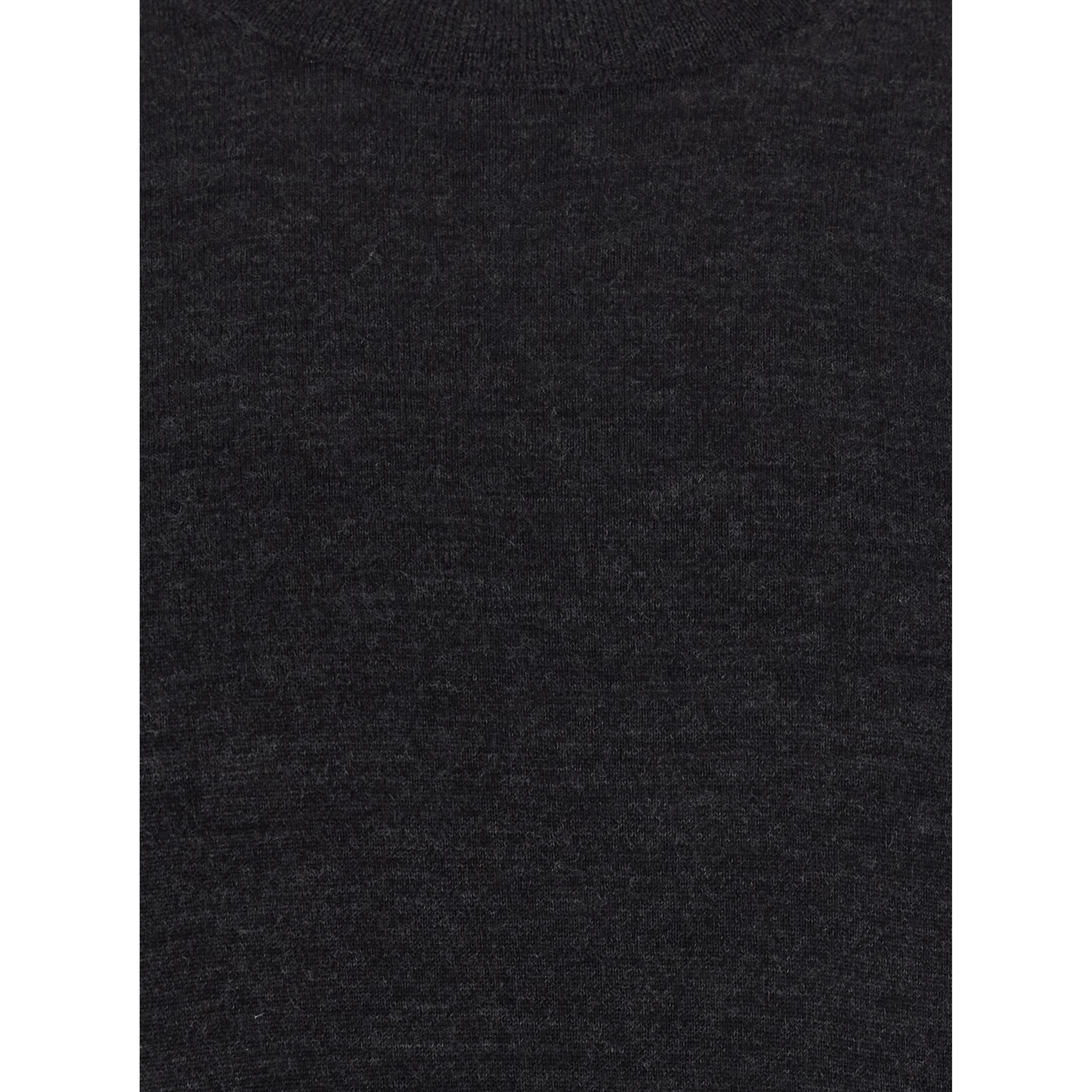 Crew Neck ML F.18gg with long sleeves in Merinos Extrafine brown for men