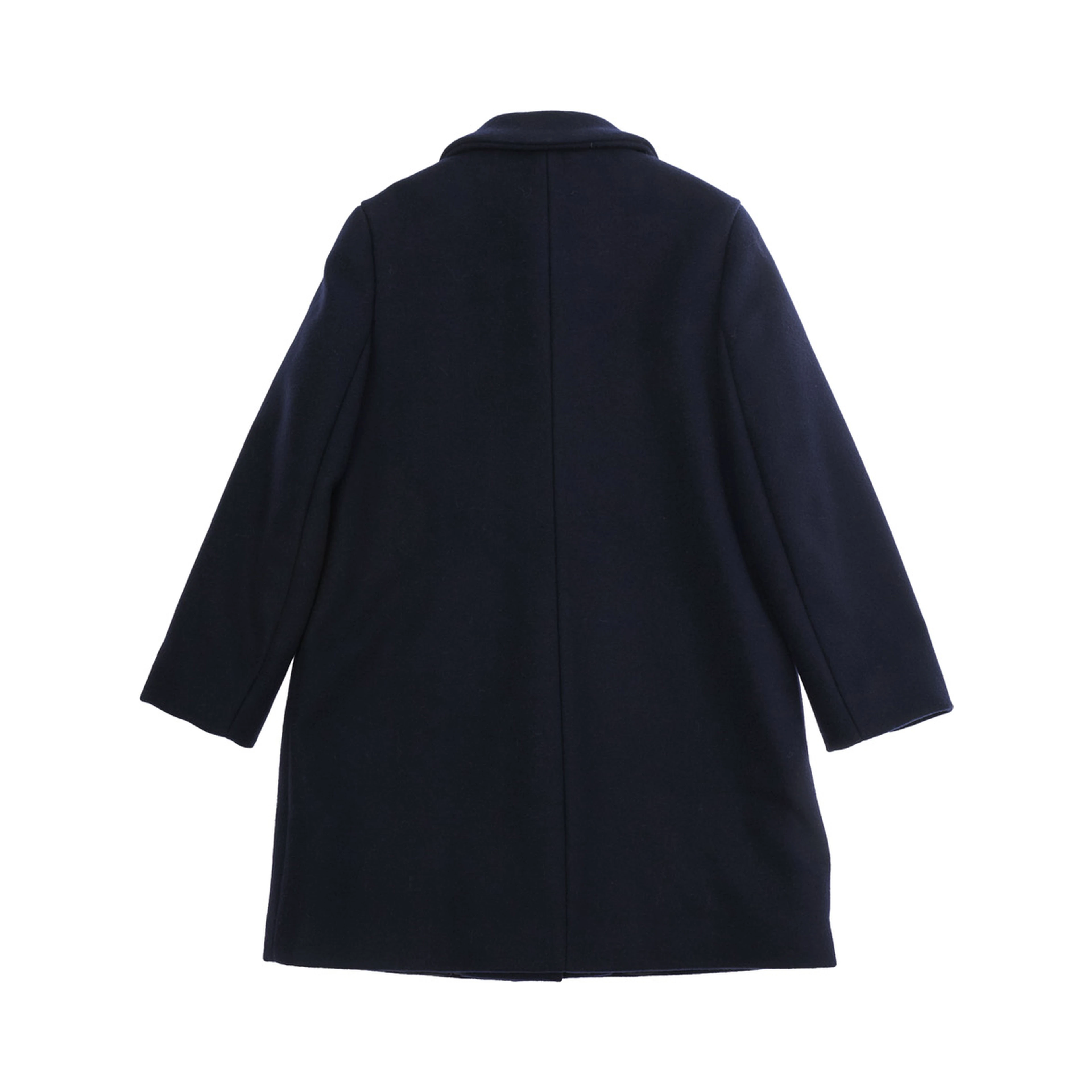 COAT Blue with collar and long sleeves in Tech Fabric for Girl