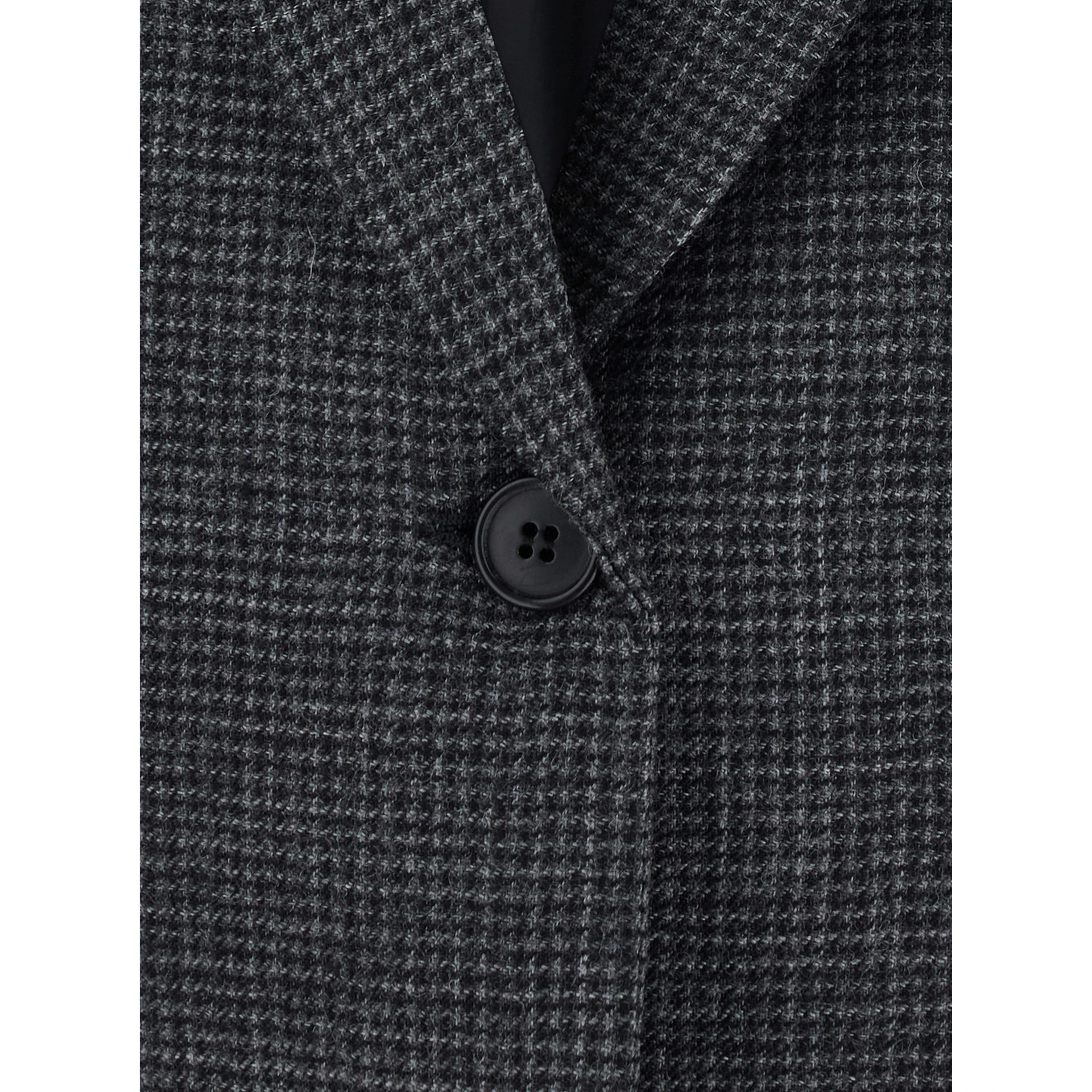 SINGLE BREASTED BLAZER with notched revers and long sleeves in Grey Virgin Wool Men