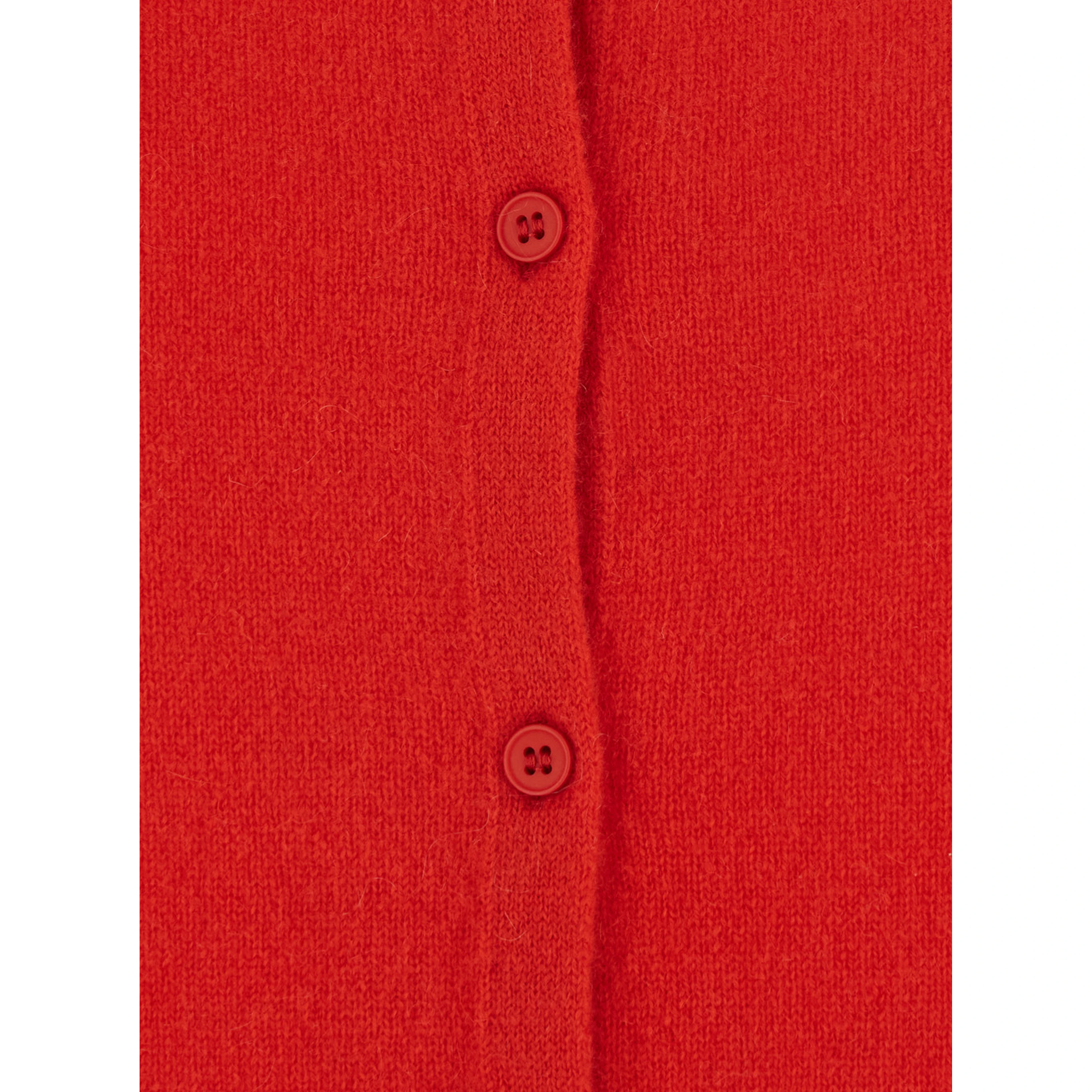 HIGH NECK PULL with high collar and long sleeves in Red Fabric women