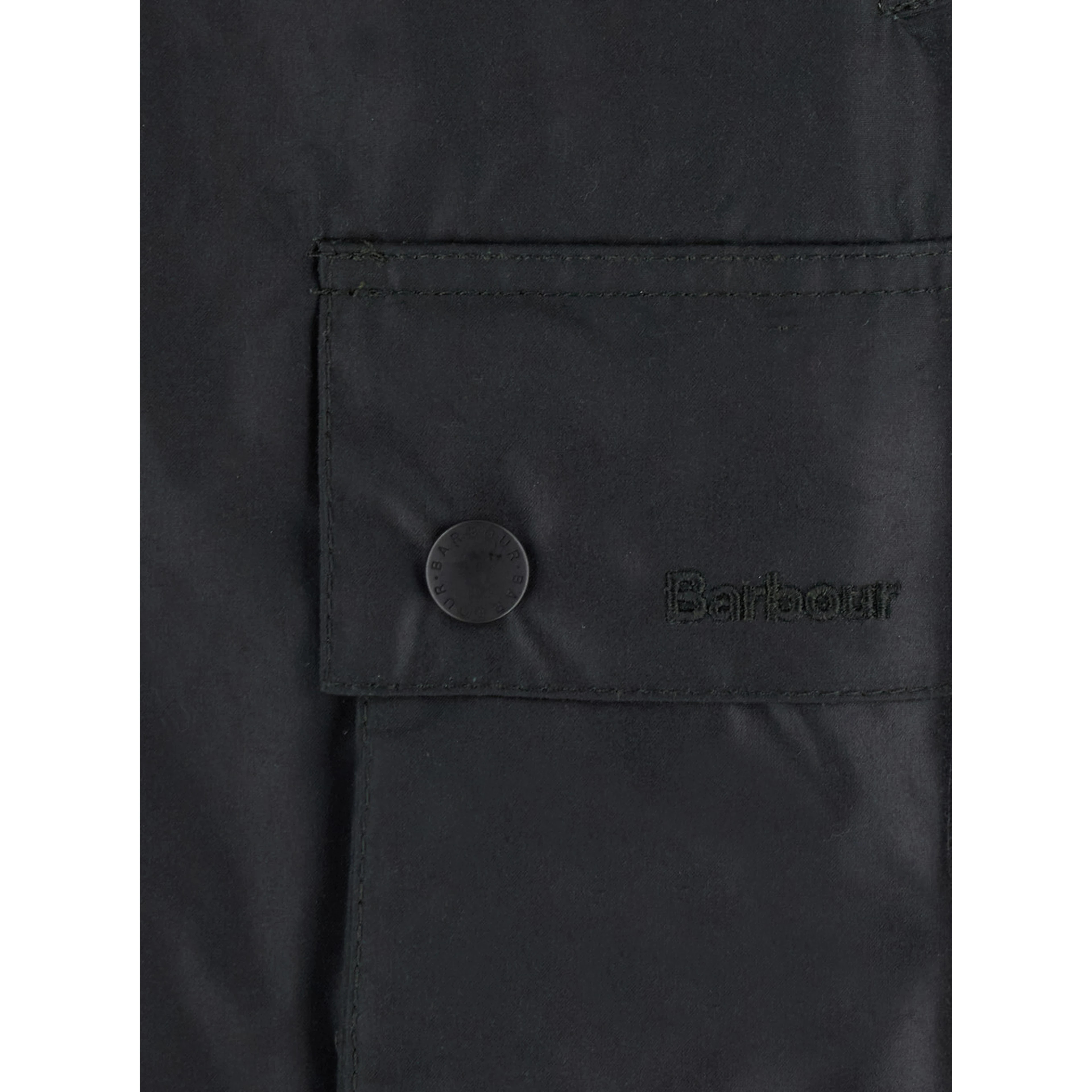 Ashby Waxed Jacket with Velvet Edges and Green Waxed Fabric for Men