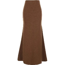 MXS PIUMA KNIT SKIRT Midi Skirt in Beige, Women