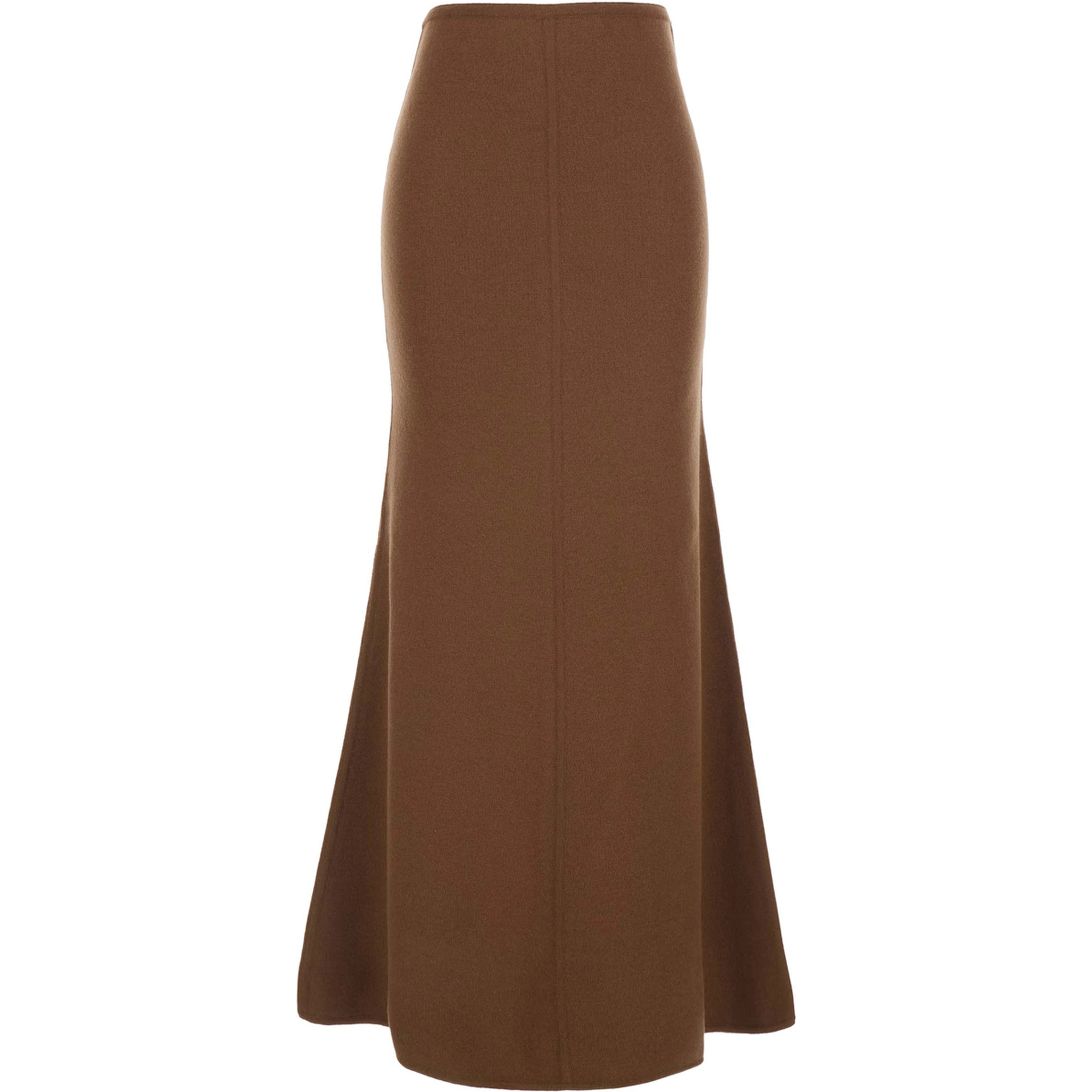 MXS PIUMA KNIT SKIRT Midi Skirt in Beige, Women