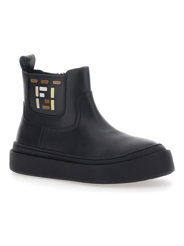 BOOTIE CALF ST. FF with calf, black, boy alternative
