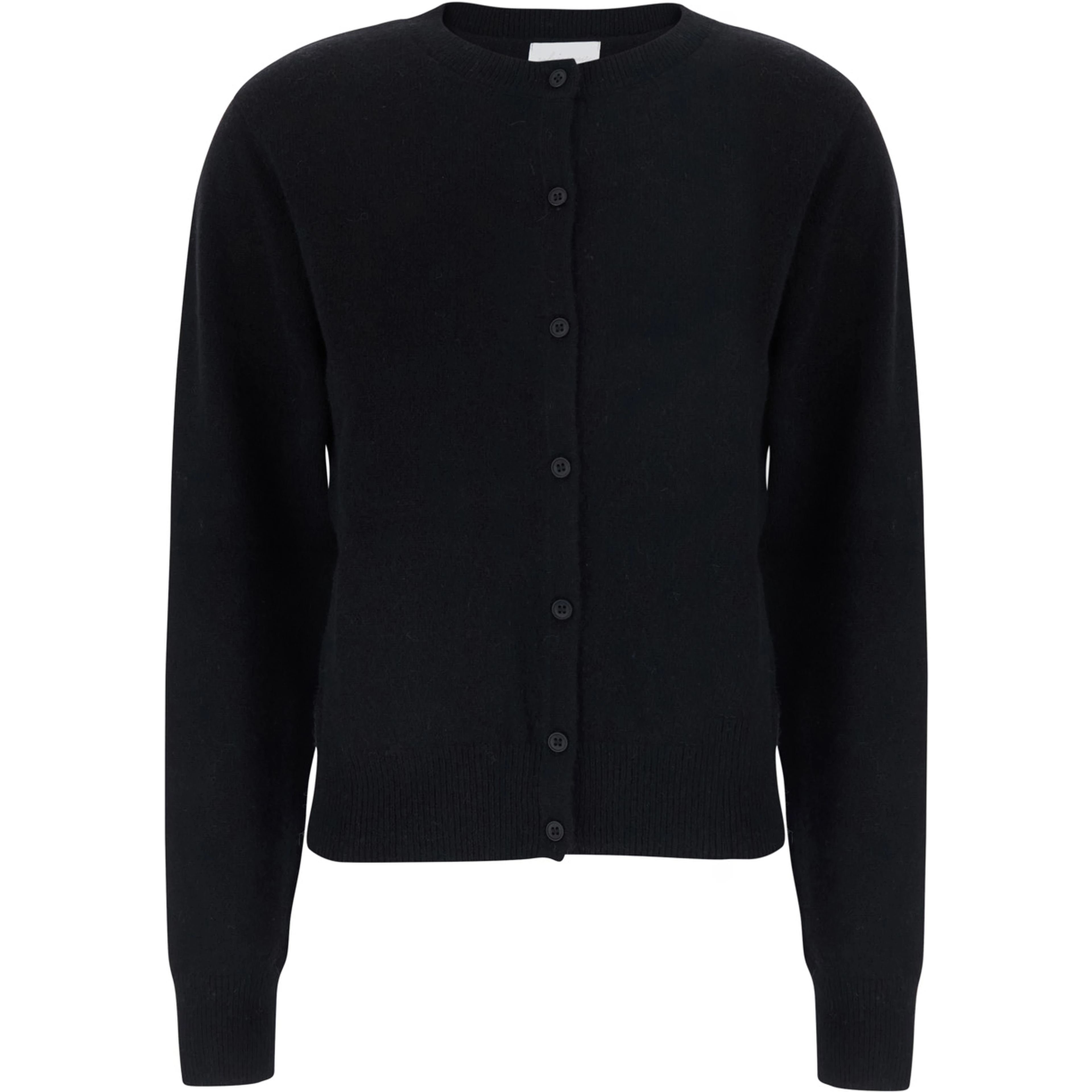 High-neck long-sleeve top in Tech Fabric black unisex