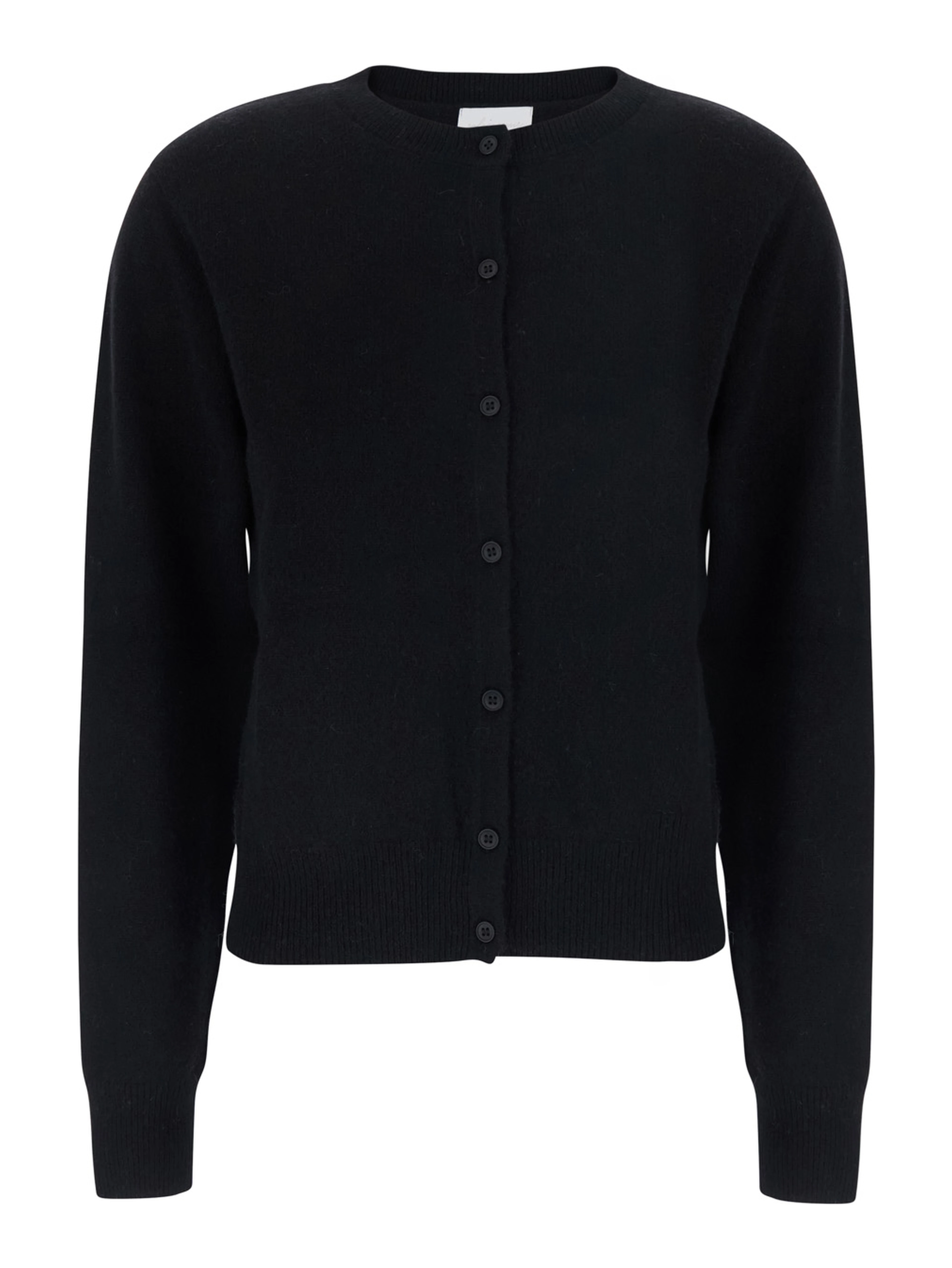 High-neck long-sleeve top in Tech Fabric black unisex
