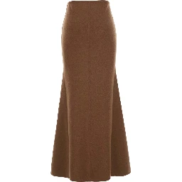 MXS PIUMA KNIT SKIRT Midi Skirt in Beige, Women