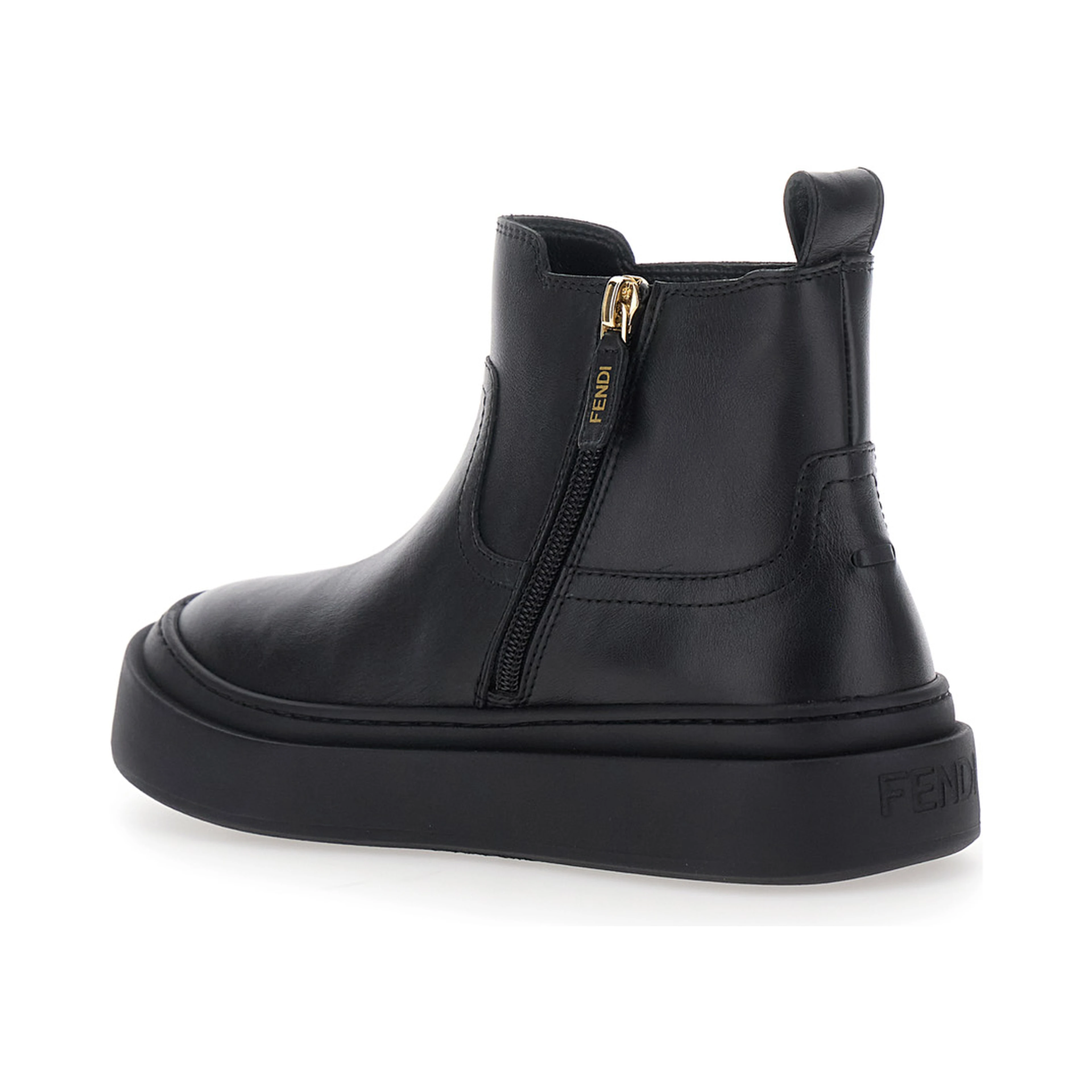 BOOTIE CALF ST. FF with calf, black, boy