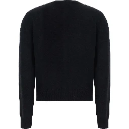 High-neck long-sleeve top in Tech Fabric black unisex