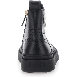 BOOTIE CALF ST. FF with calf, black, boy