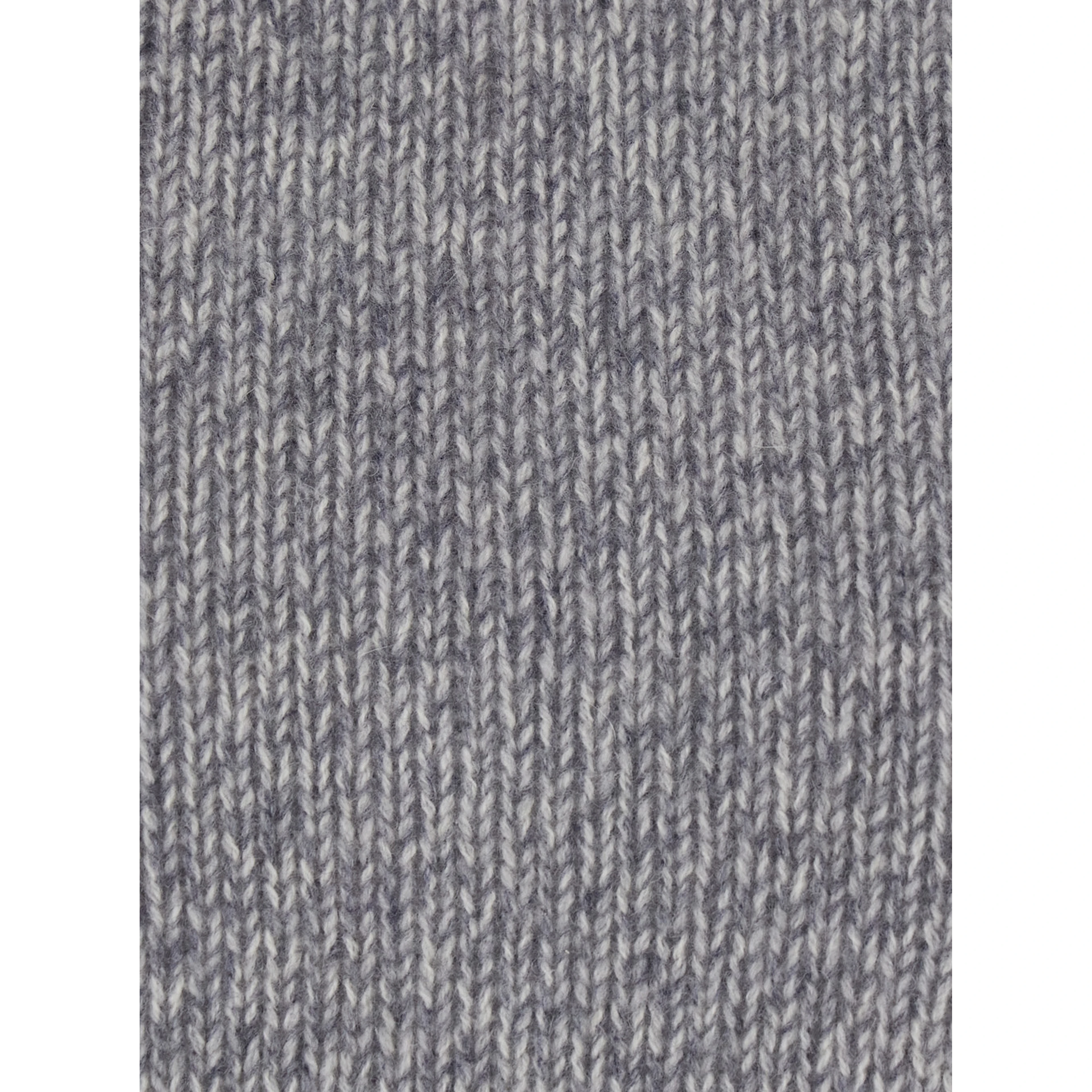 HIGH NECK PULL with high collar and long sleeves in gray fabric for women