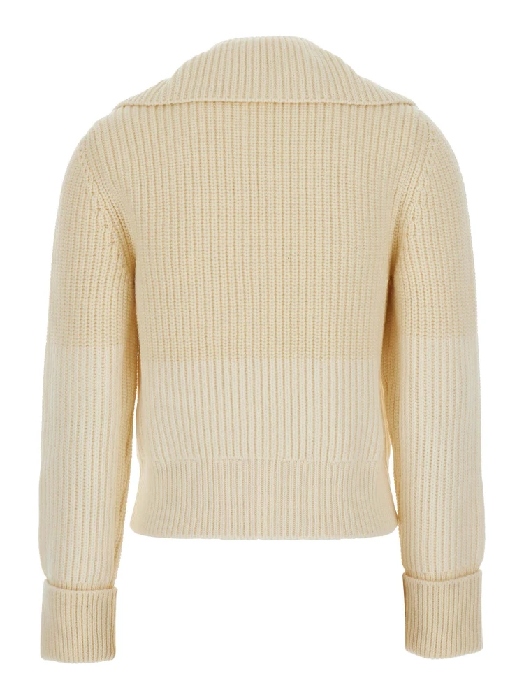 MW WOOL ENGLISH RIB KNT SWEATER WITH HALF ZIP alternative