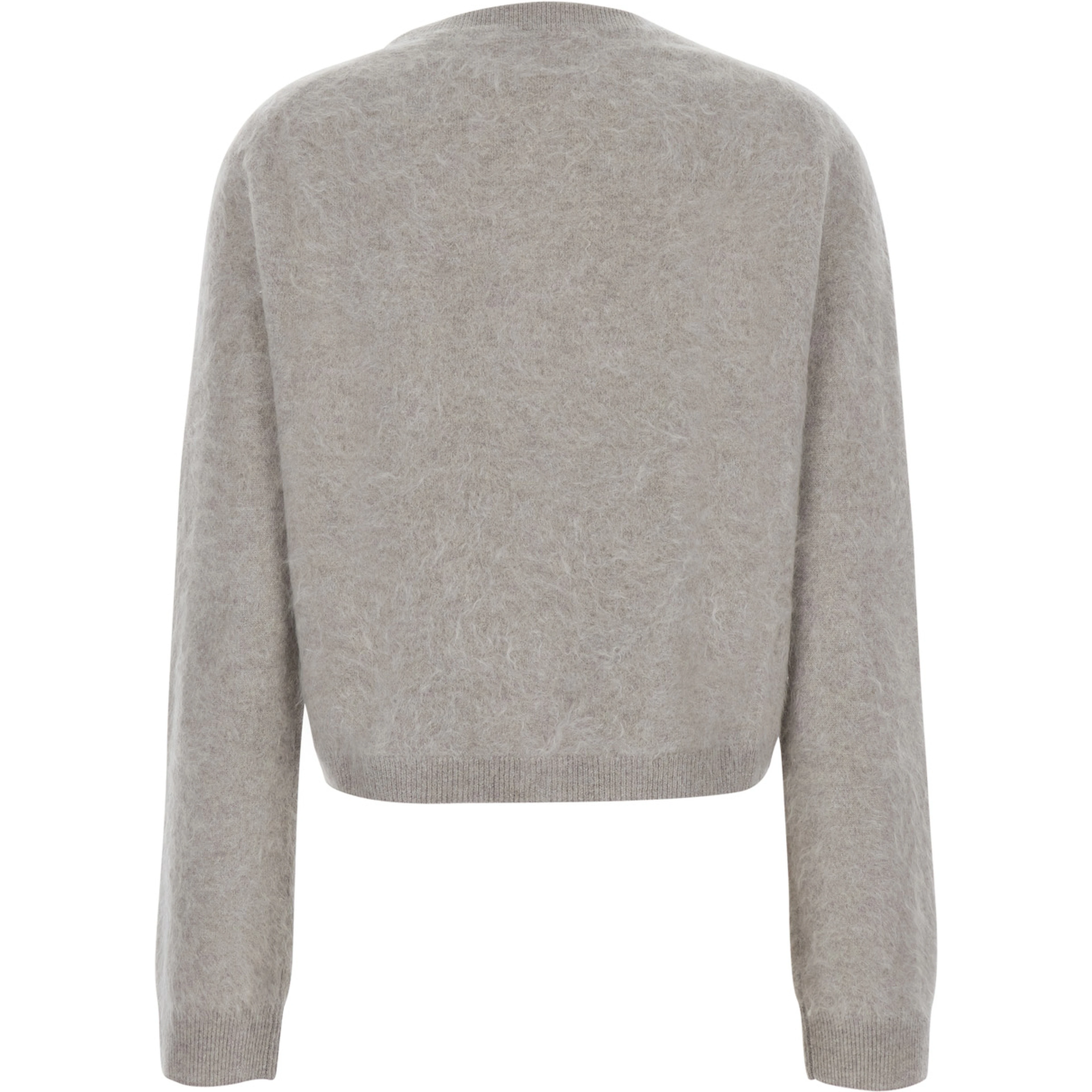 Cardigan ARGYLE with V-neck and long sleeves in cashmere Beige women
