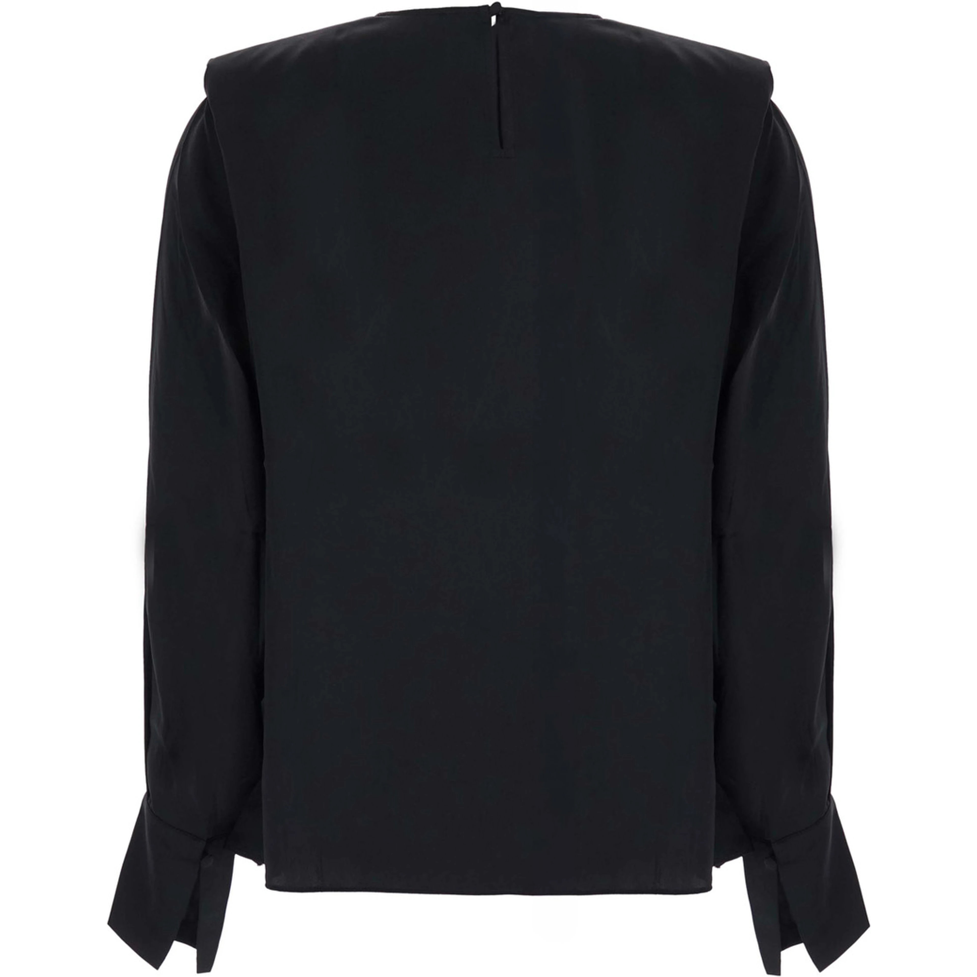 TOP CADIE is a shirt with elegant details in Tech Fabric in Black for women