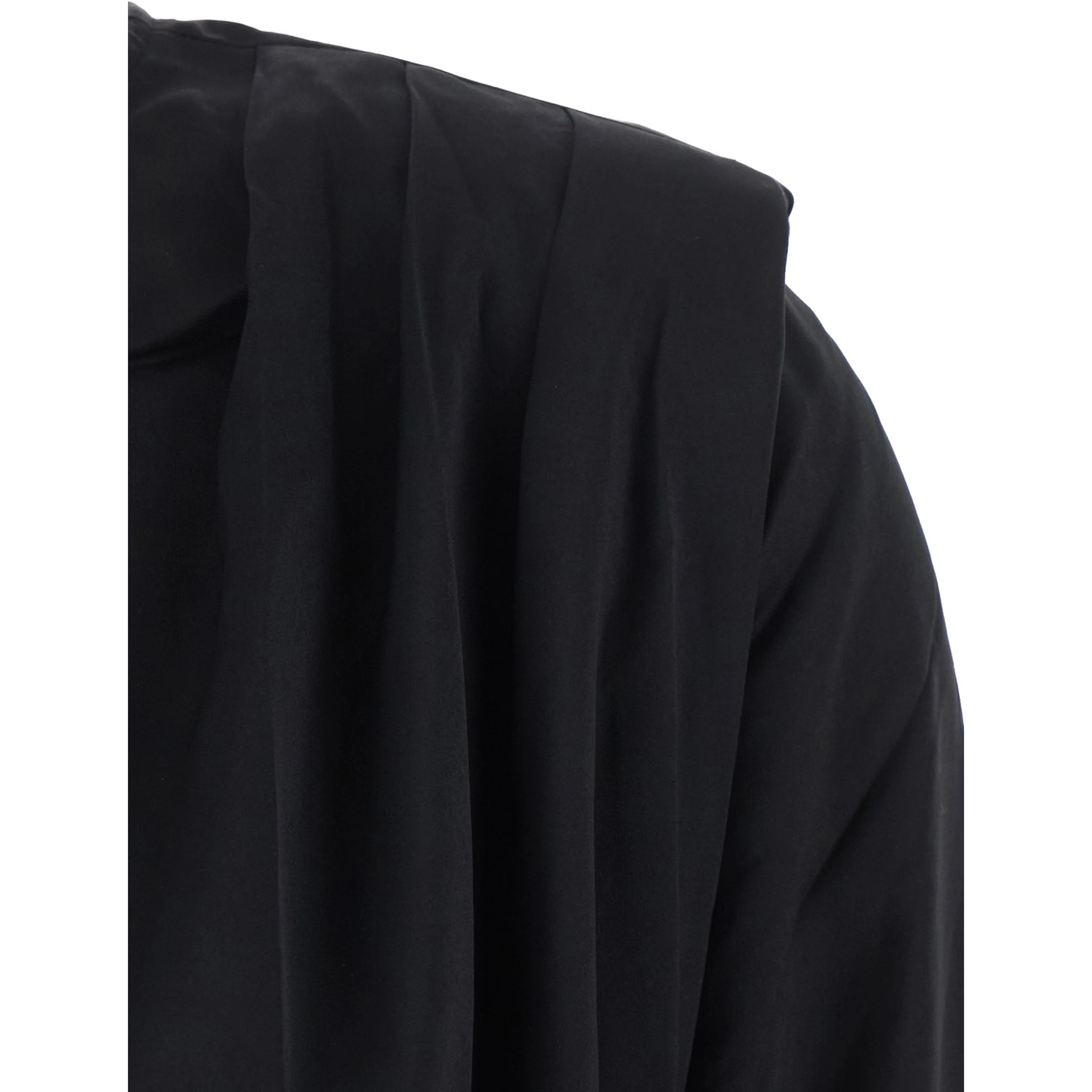 TOP CADIE is a shirt with elegant details in Tech Fabric in Black for women