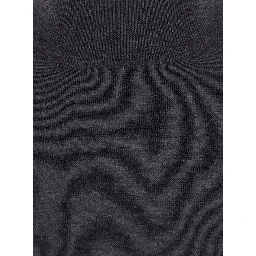 Knit dress with high collar and long sleeves, in fabric, gray, women