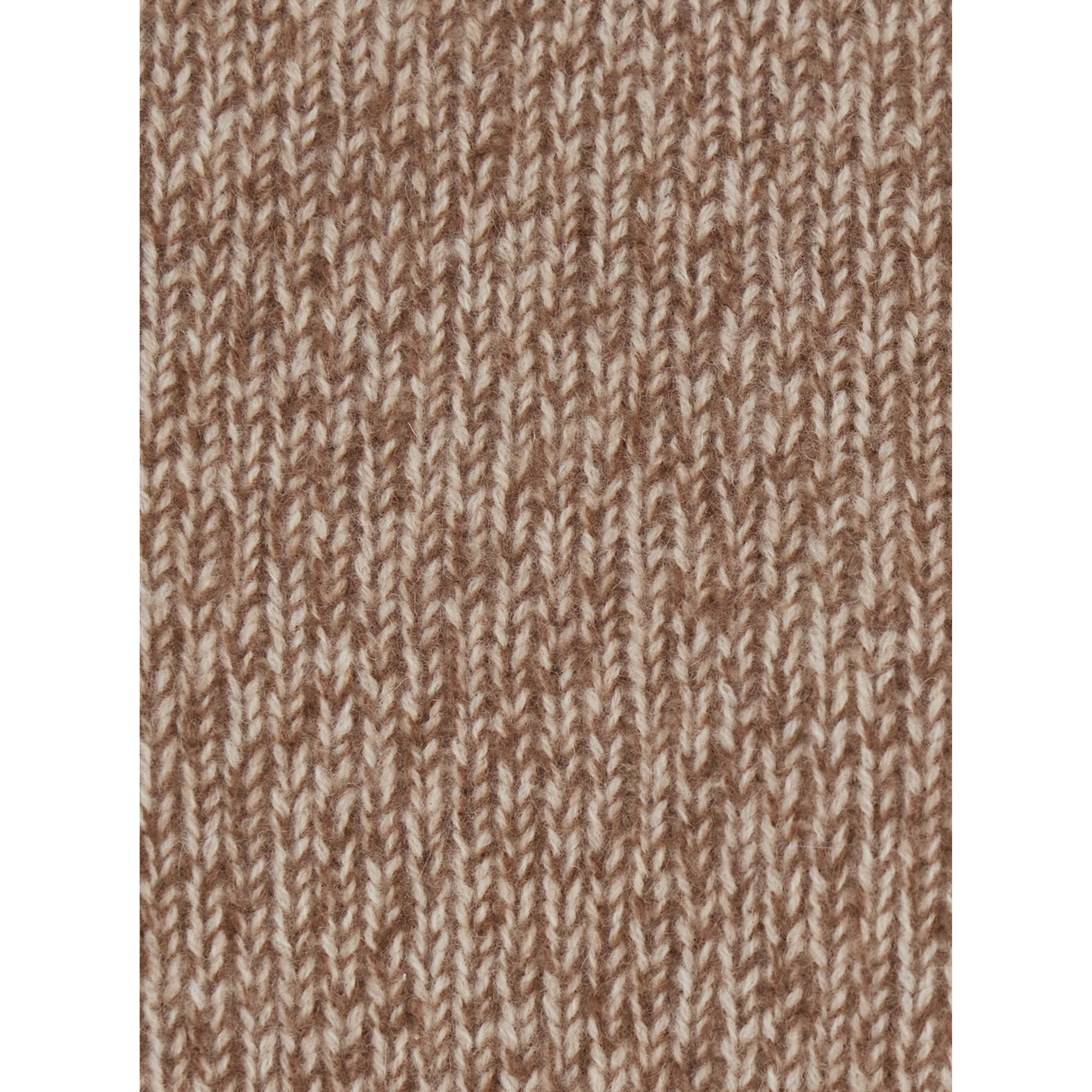 Sweater with round neck and long sleeves in Tech Fabric brown unisex
