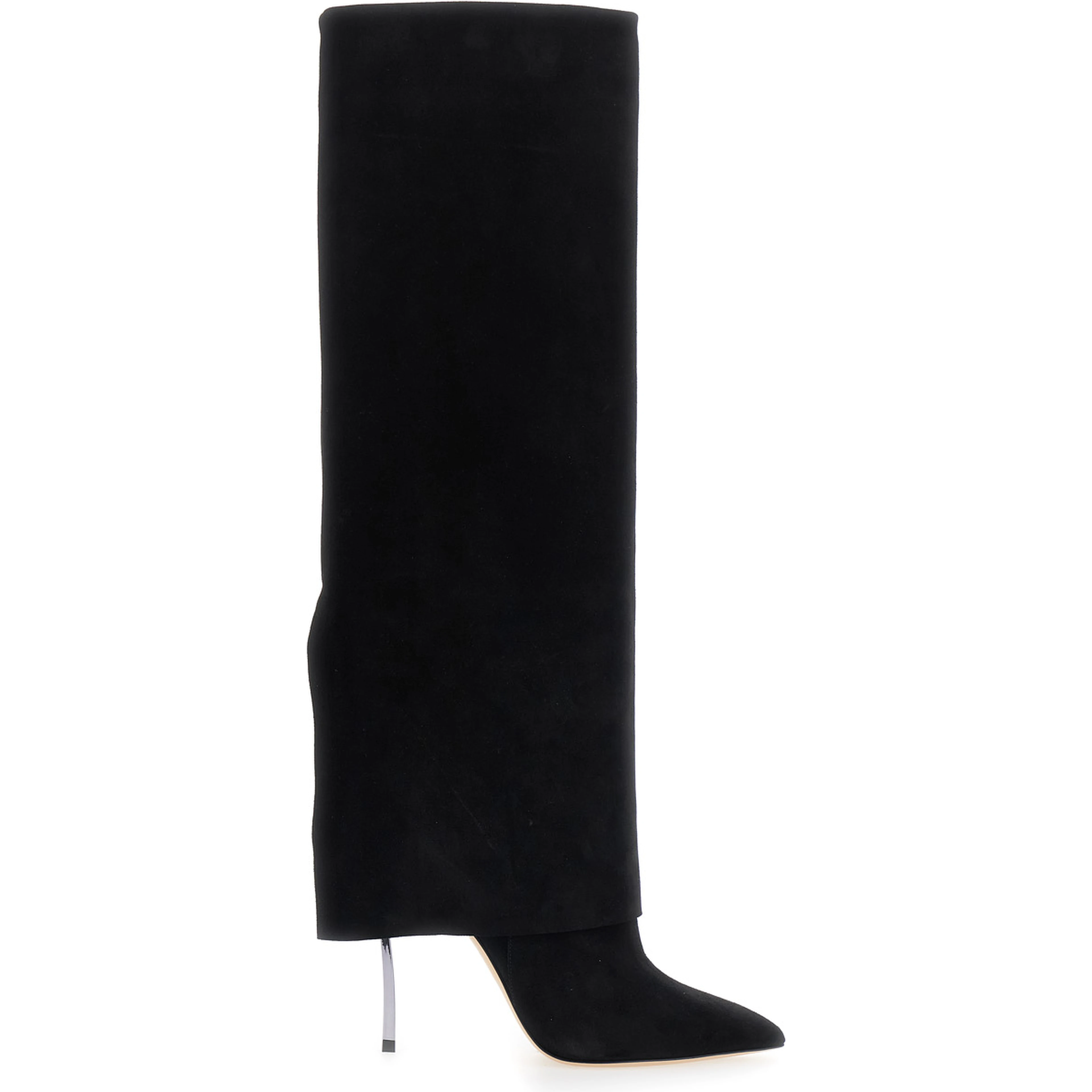 High-heeled Boot with Black Zinc Detail for Women