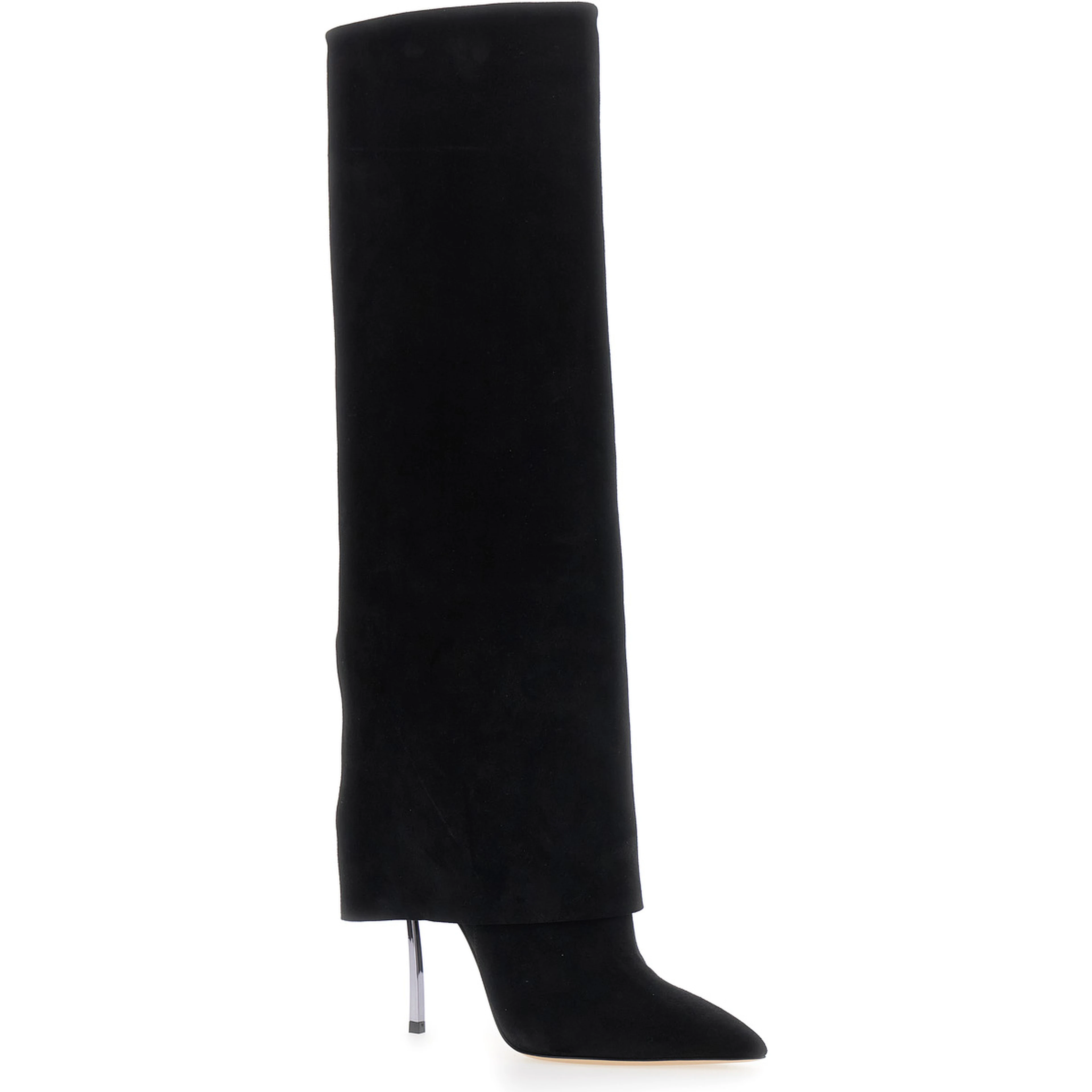 High-heeled Boot with Black Zinc Detail for Women