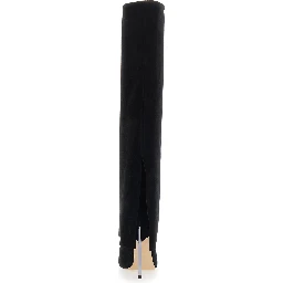 High-heeled Boot with Black Zinc Detail for Women