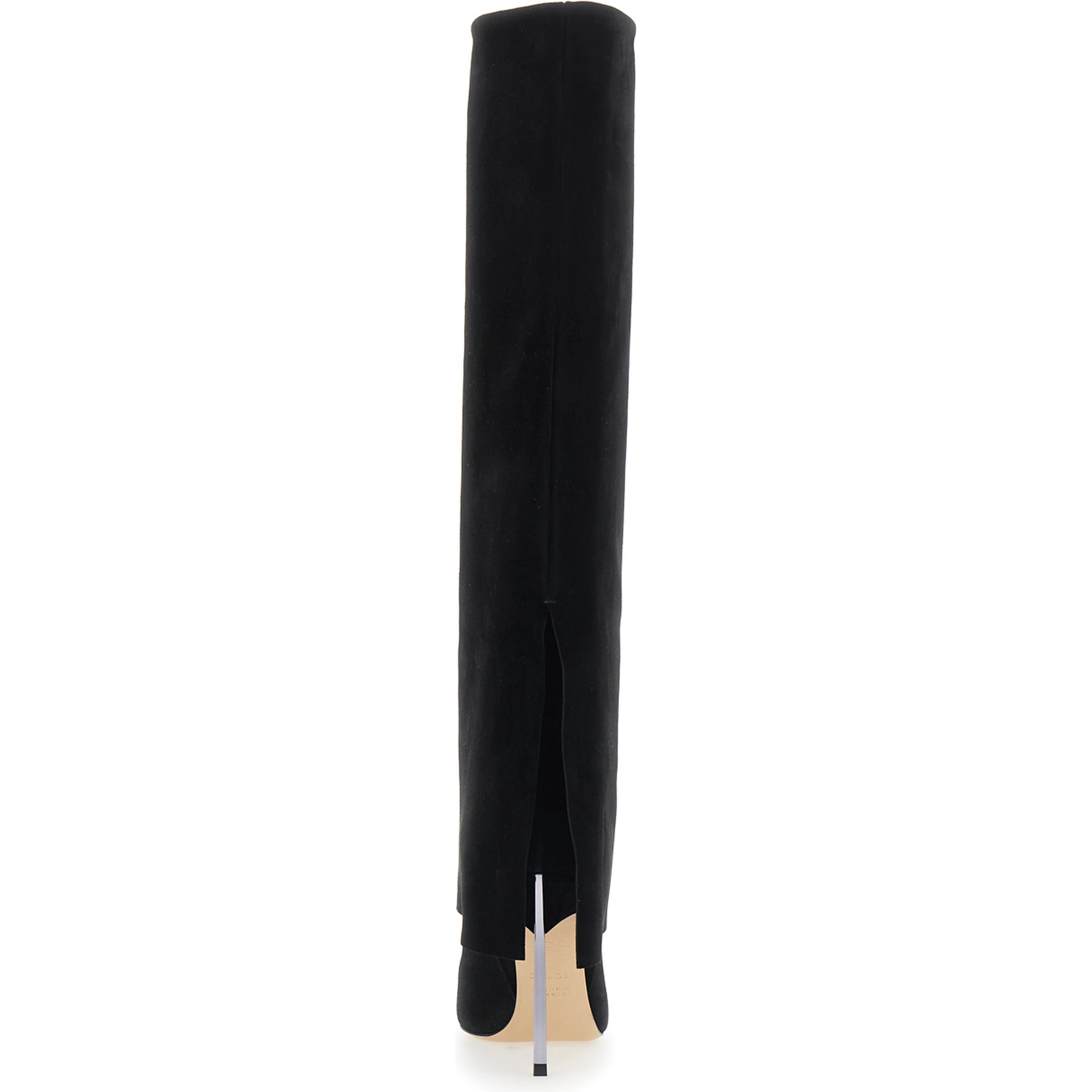 High-heeled Boot with Black Zinc Detail for Women