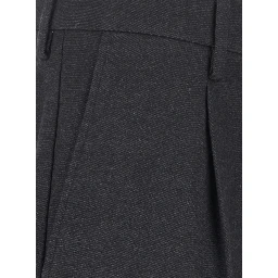 Gray Pants with Side Pockets and High Waist for Men