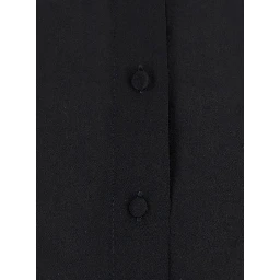 VETRA BIS SHIRT is a black silk shirt for women