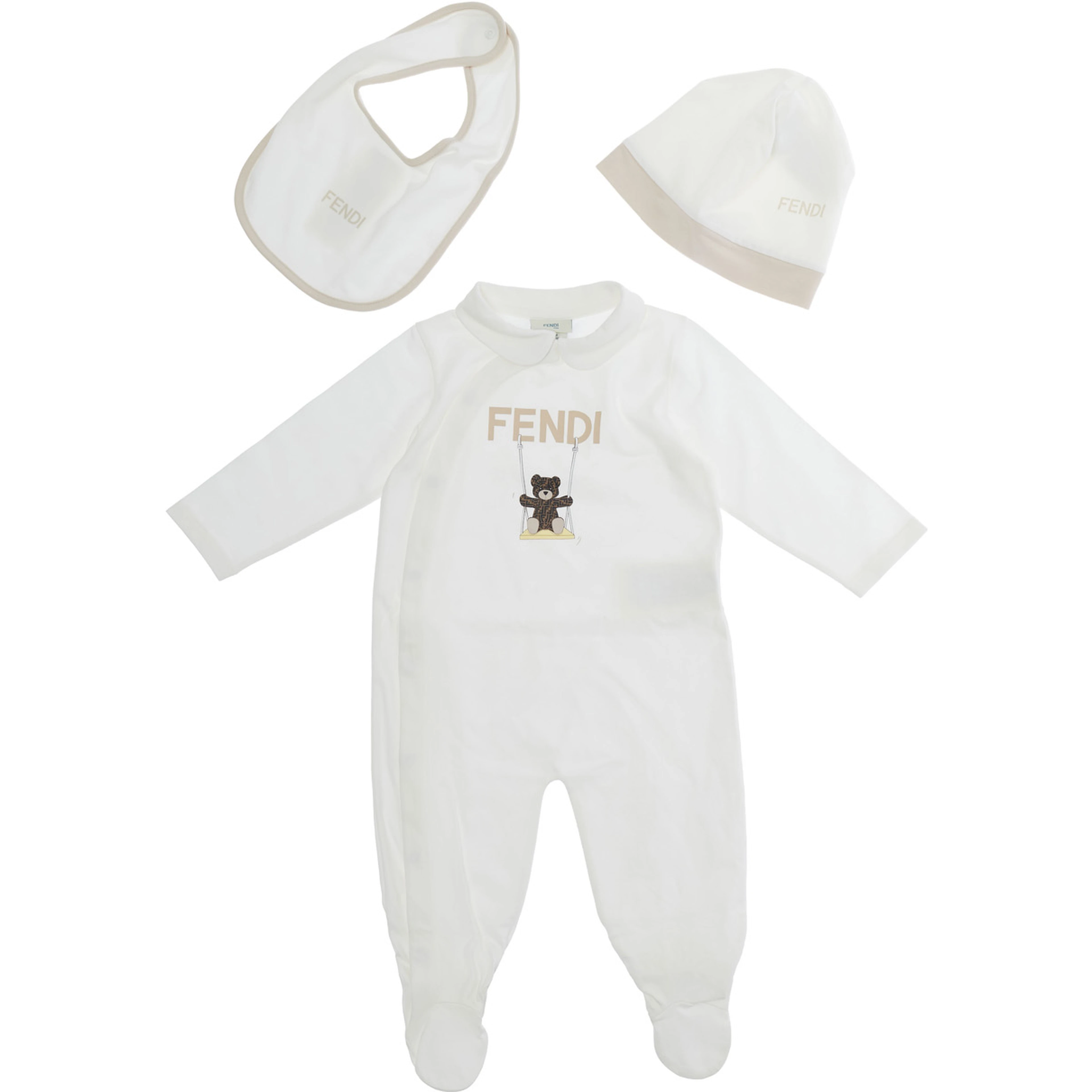KIT JERSEY STRETCH ONESIE with long sleeves and white patch for girl