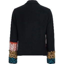 Jackets BETTSY EMB with shirt collar and patches, Tech Fabric, Black, Women