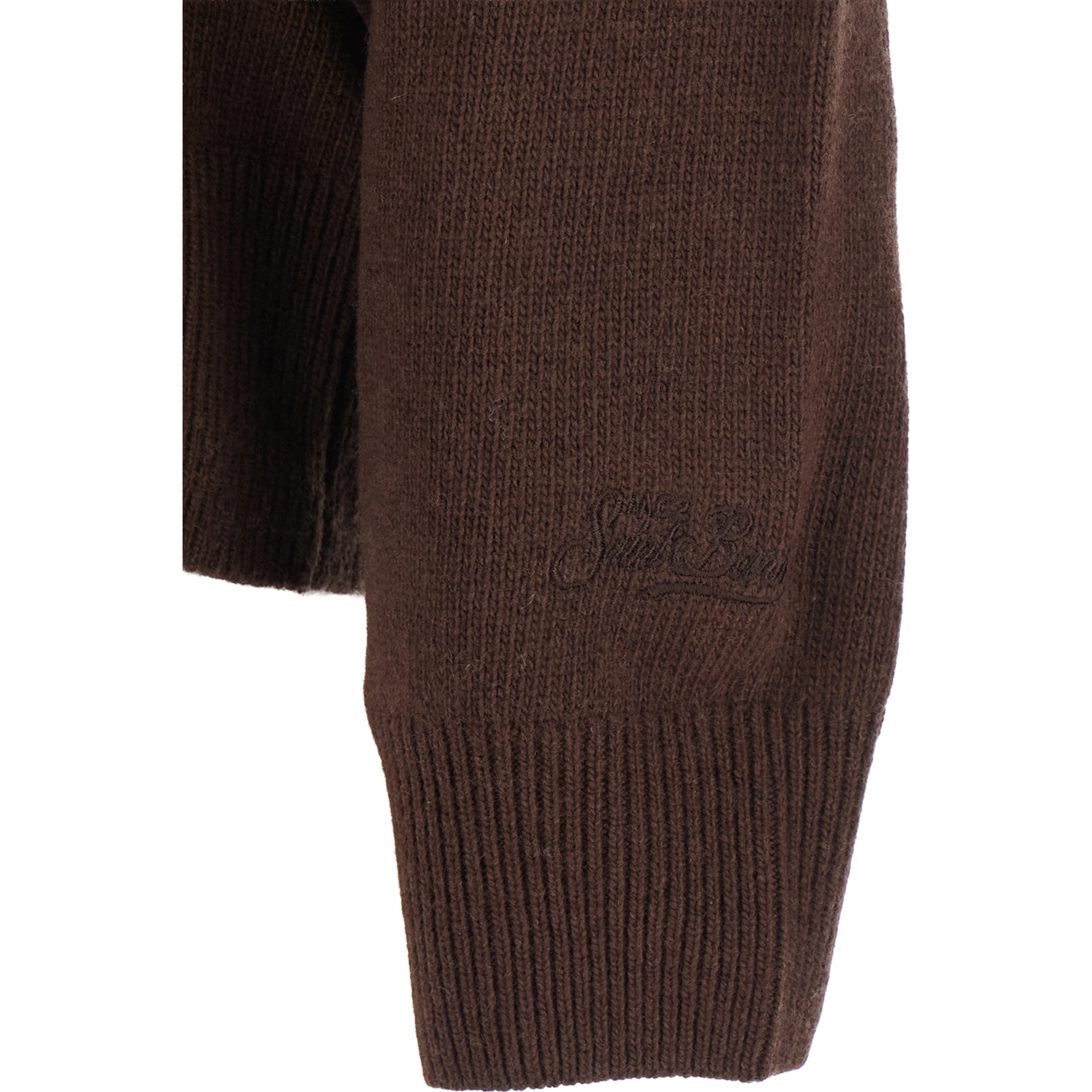 TESSA - ARGYLE 1823 is a sweater with a round neck and long sleeves in Wool, Viscose, Polyamide and Cashmere in brown unisex