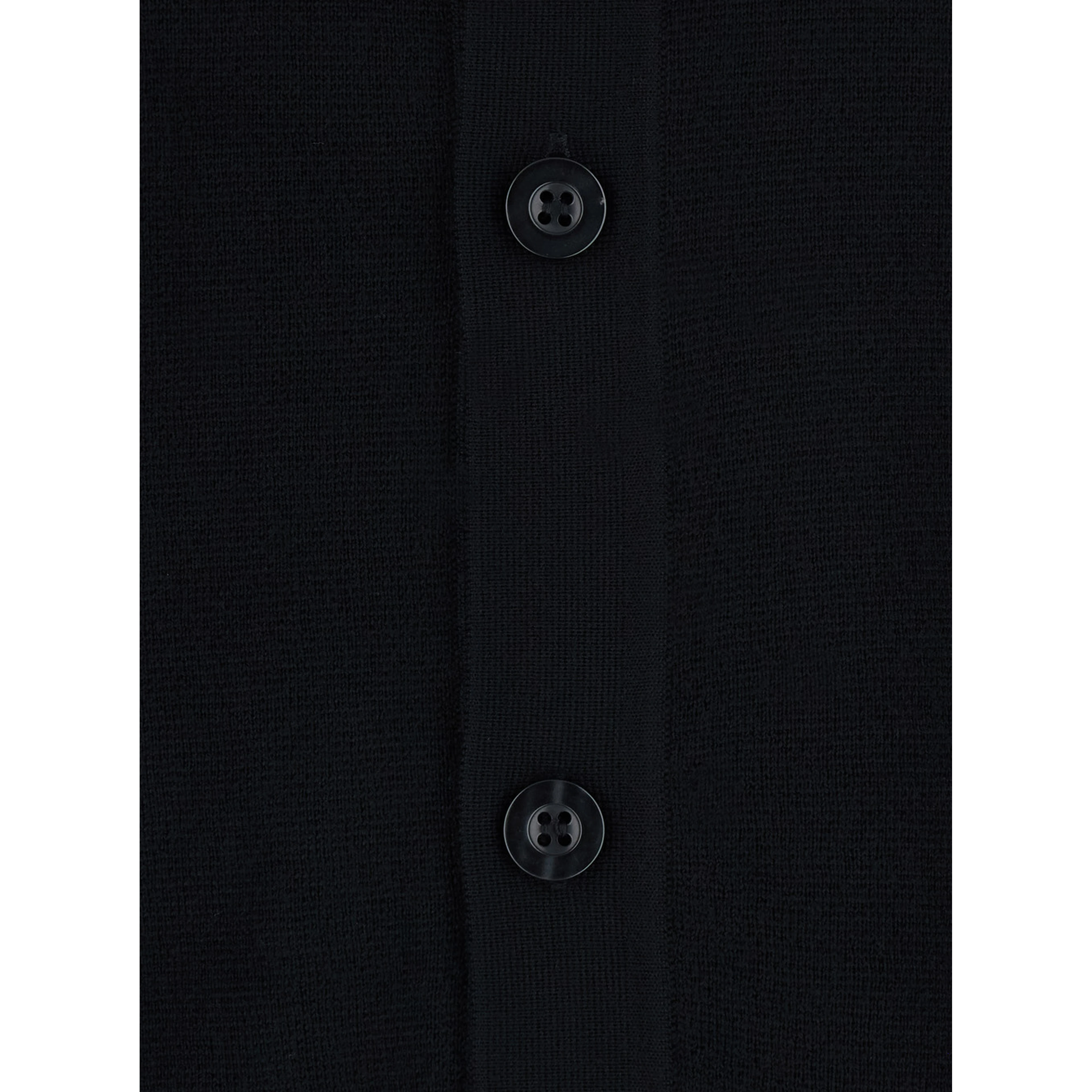 Merino Crewneck with Long Sleeves, in Black, for Men