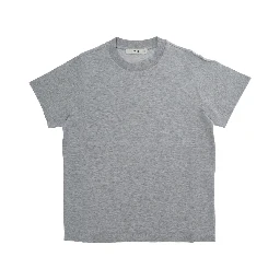 T-SHIRT JERSEY GRAY MELANGE with short sleeves and round neck in Gray Cotton Girl