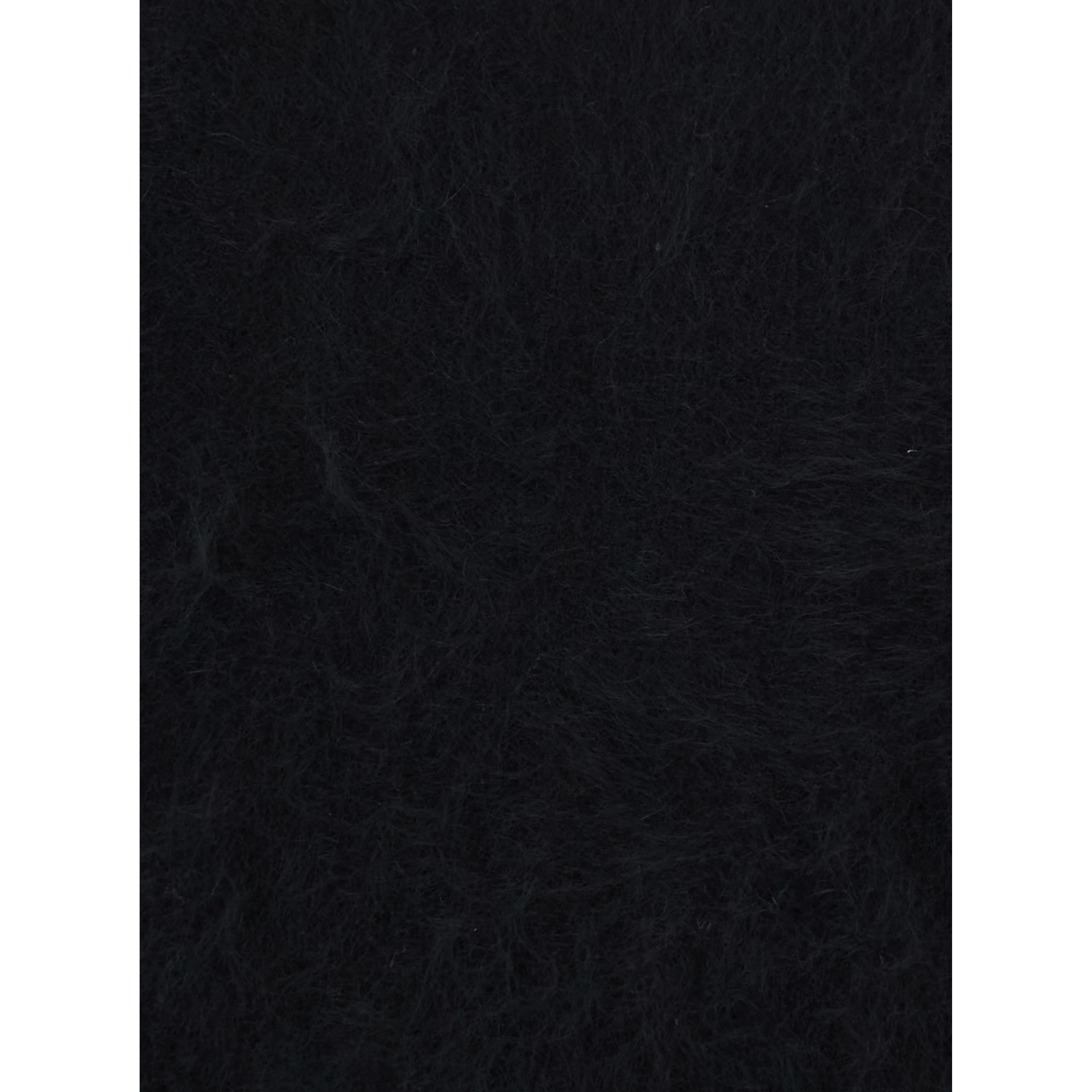 Turtleneck BRUSHED SHORT SLEEVES with short sleeves and round neck in black cashmere for women