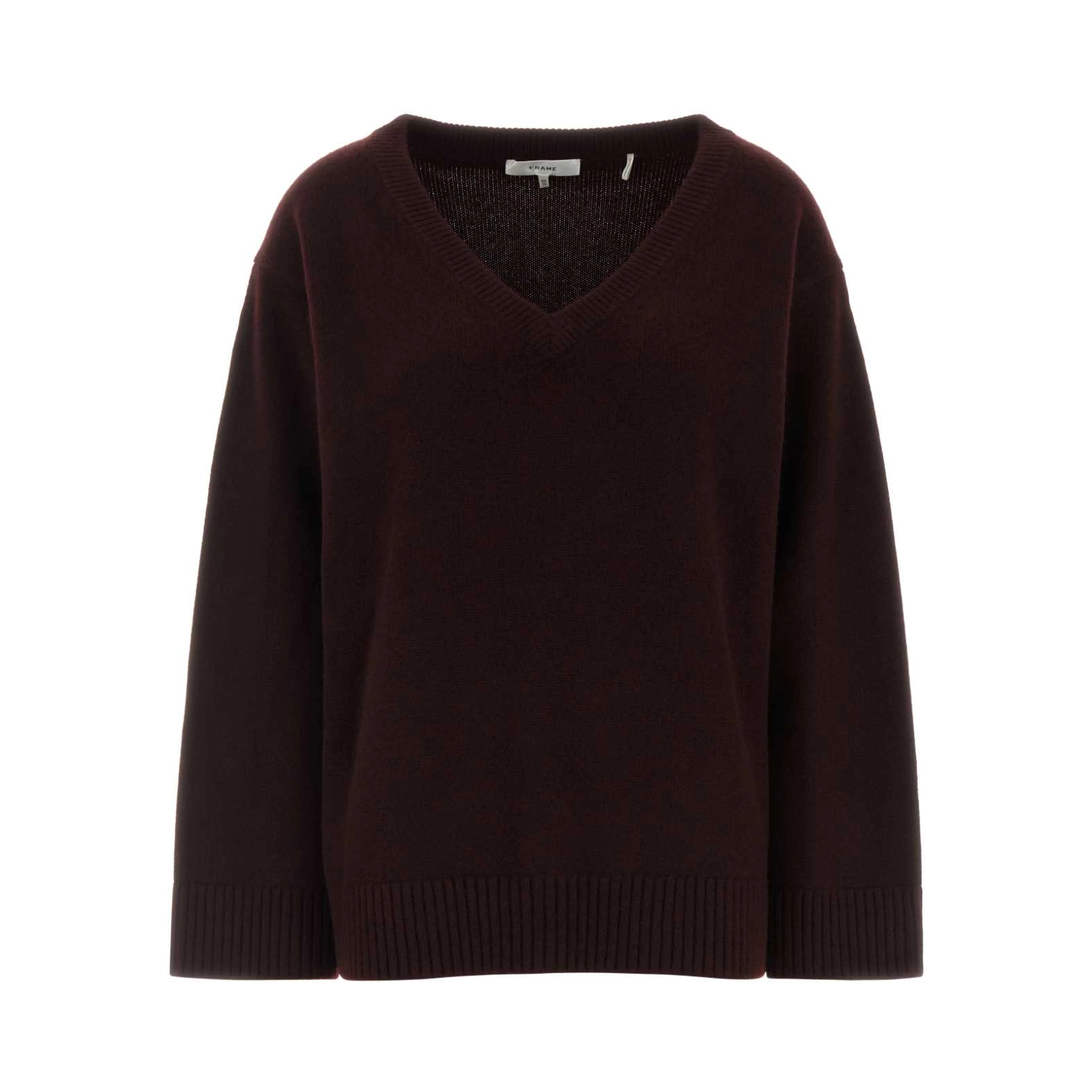 THE CASHMERE RELAXED V SWEATER