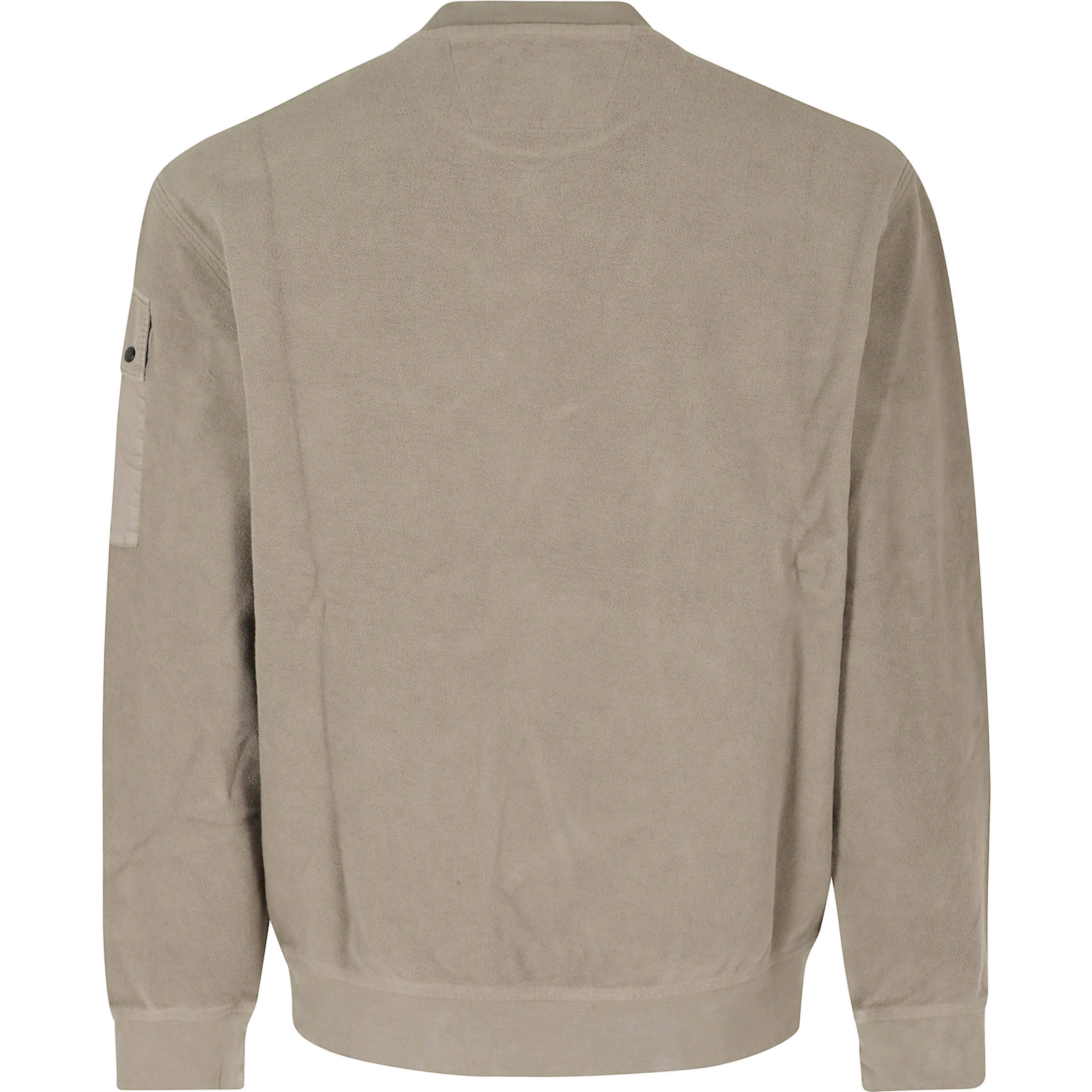 SWEATSHIRTS CREW NECK IN BRUSHED EMERIZED DIAGONAL FLEECE