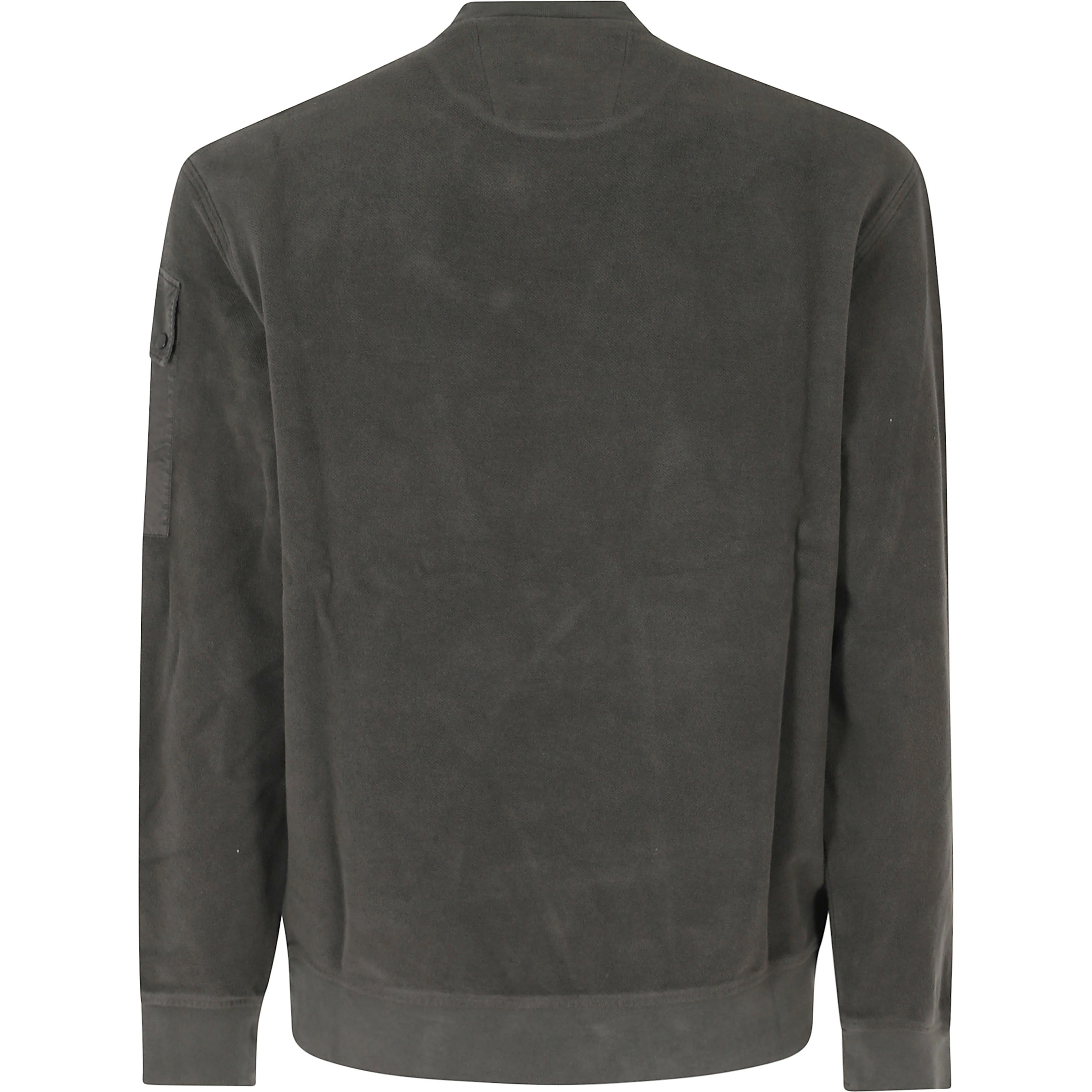 SWEATSHIRTS CREW NECK IN BRUSHED EMERIZED DIAGONAL FLEECE